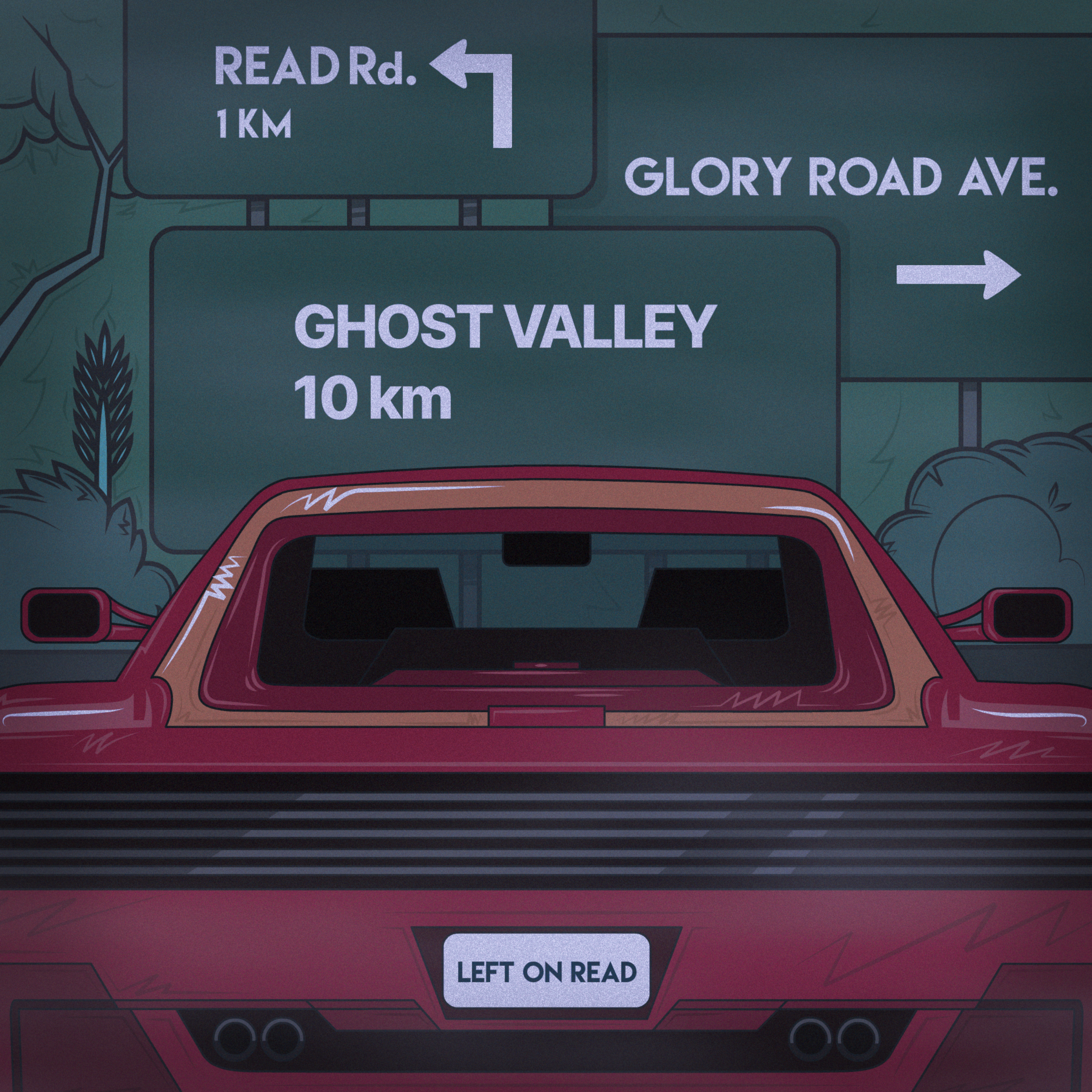 LEFT ON READ artwork