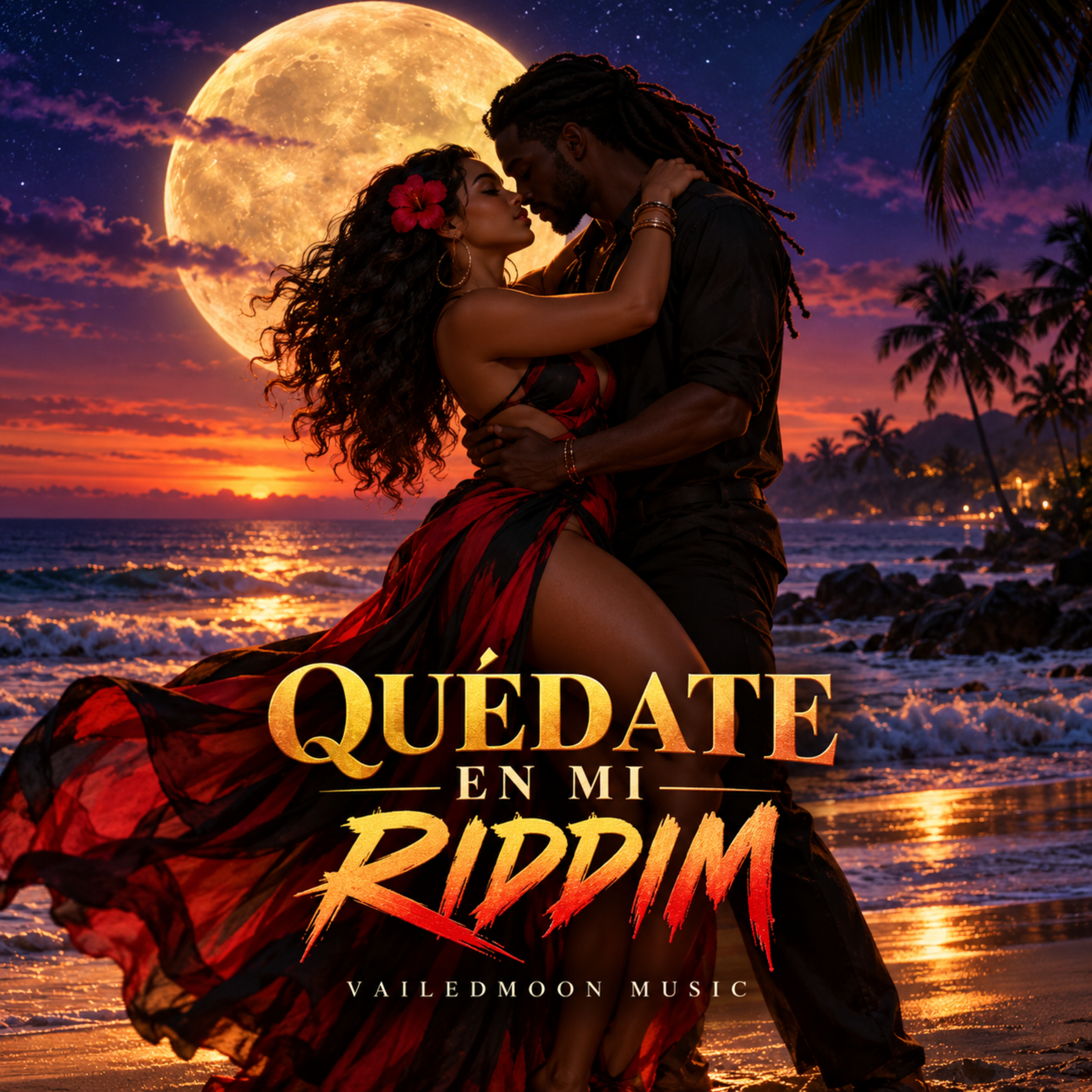 quedate en mi riddim by vailedmoon cover art
