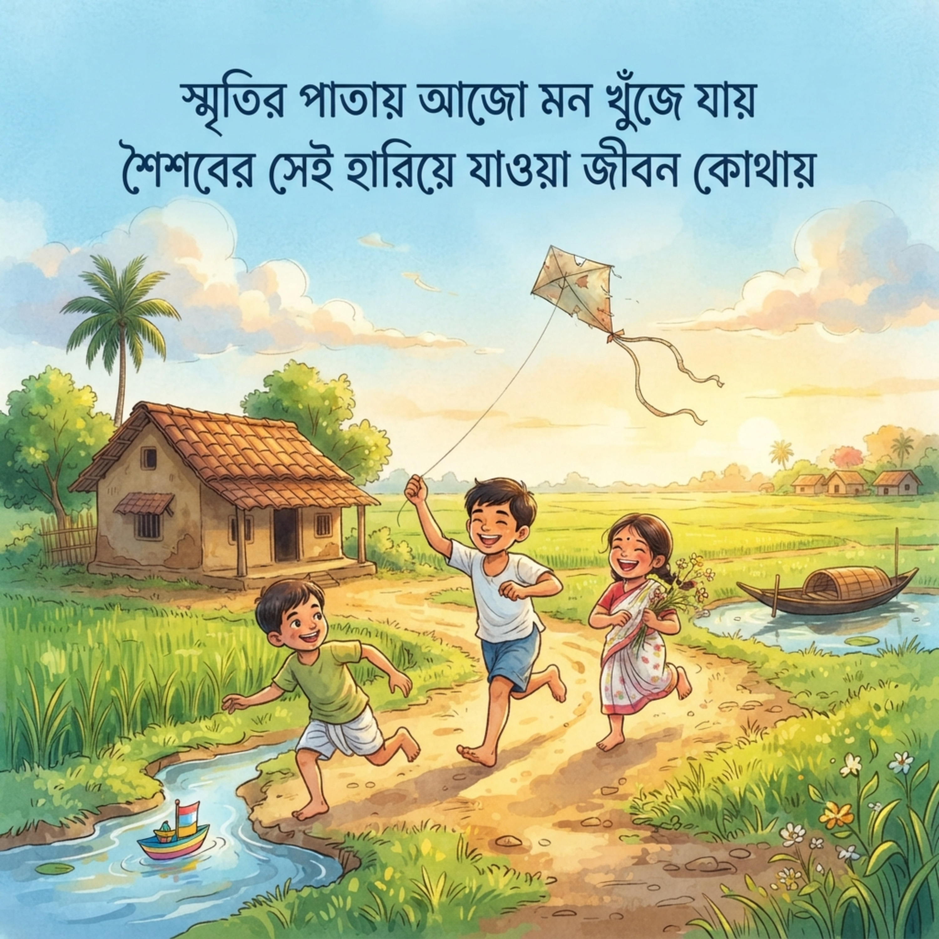 স্মৃতির পাতায় আজো মন খুঁজে যায় শৈশবের সেই হারিয়ে যাওয়া জীবন কোথায় (Smritir Patay Ajo Mon Khuhje Jay Shoishober Shei Hariye Jawa Jibon Kothay) by Mubin TusHar cover art