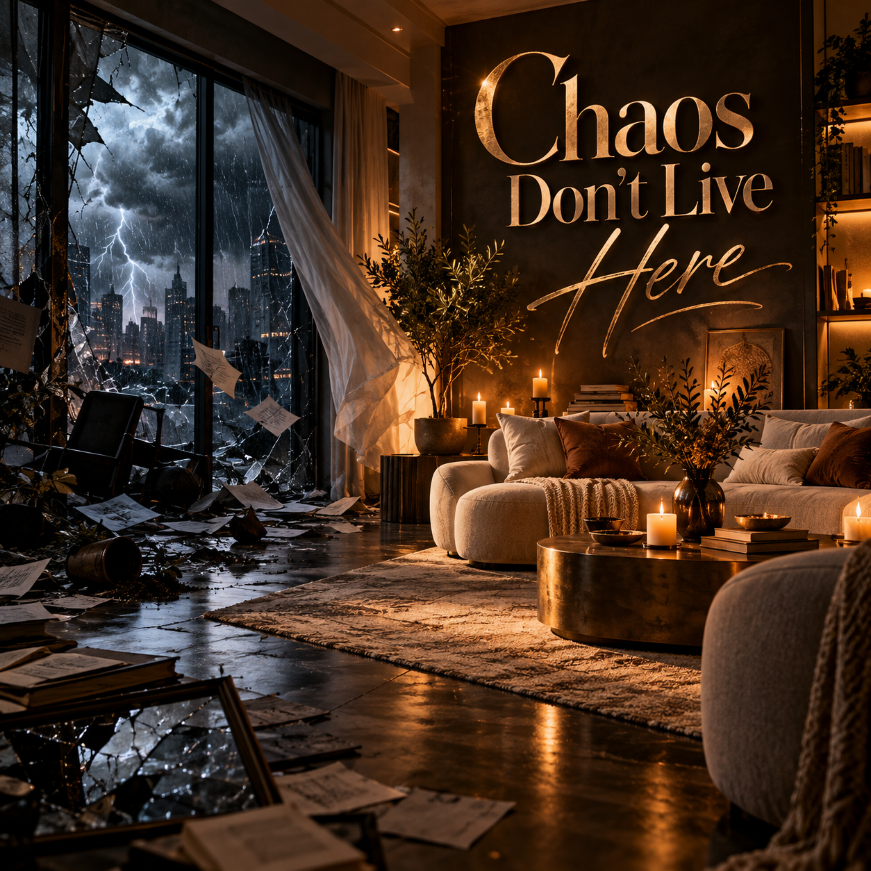 CHAOS DON’T LIVE HERE by Fahiym Yahbless cover art