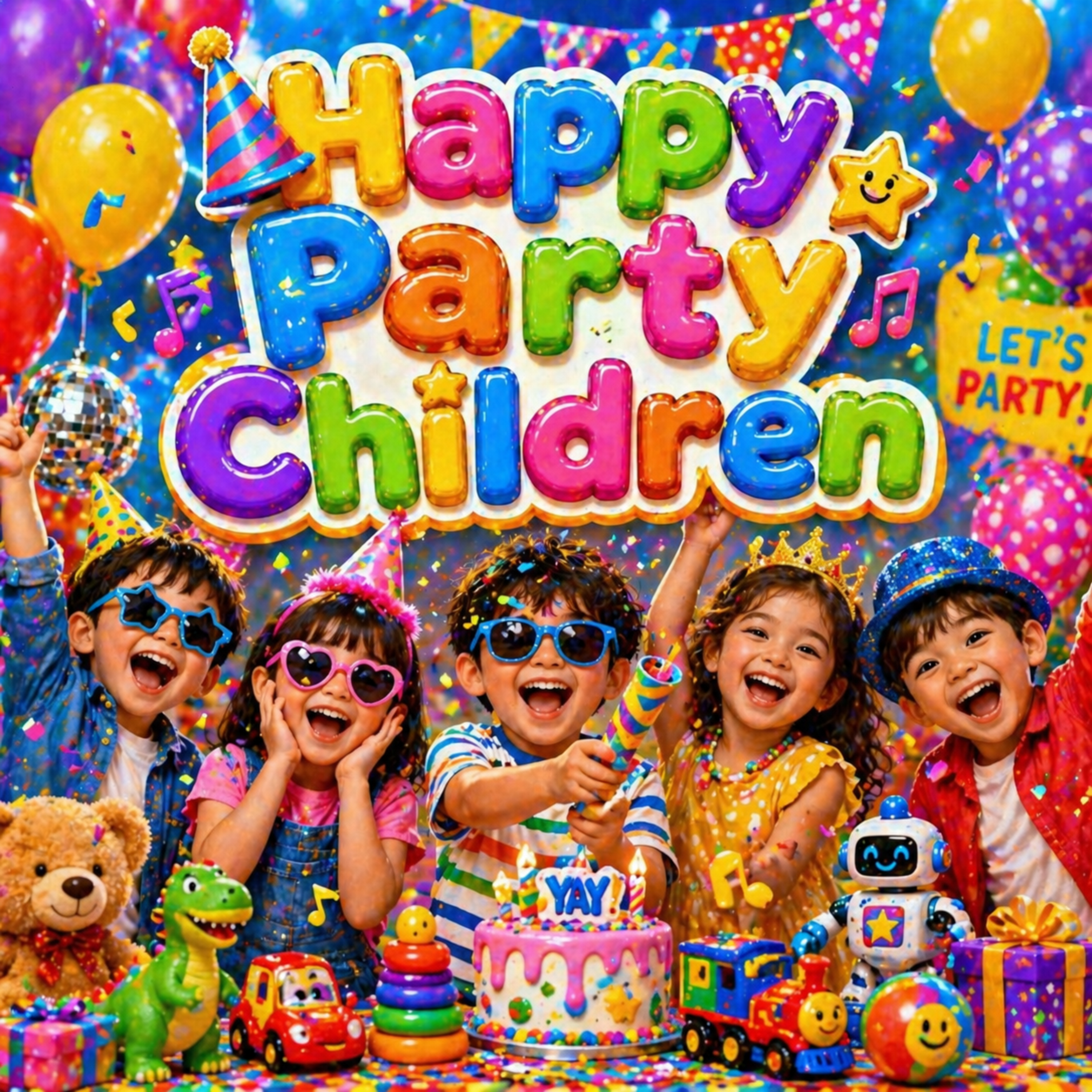 happy party children artwork