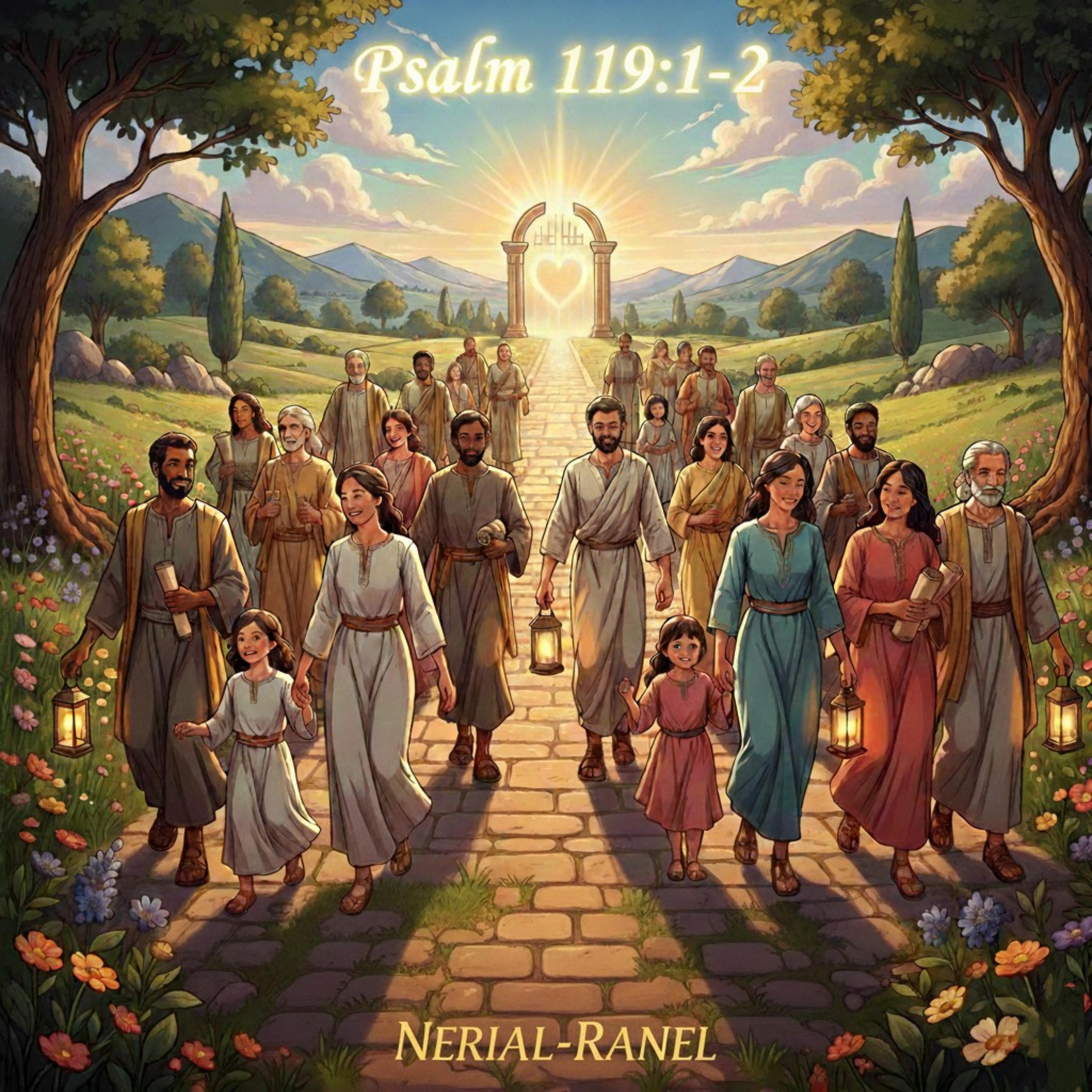 Psalm 119:1-2 artwork