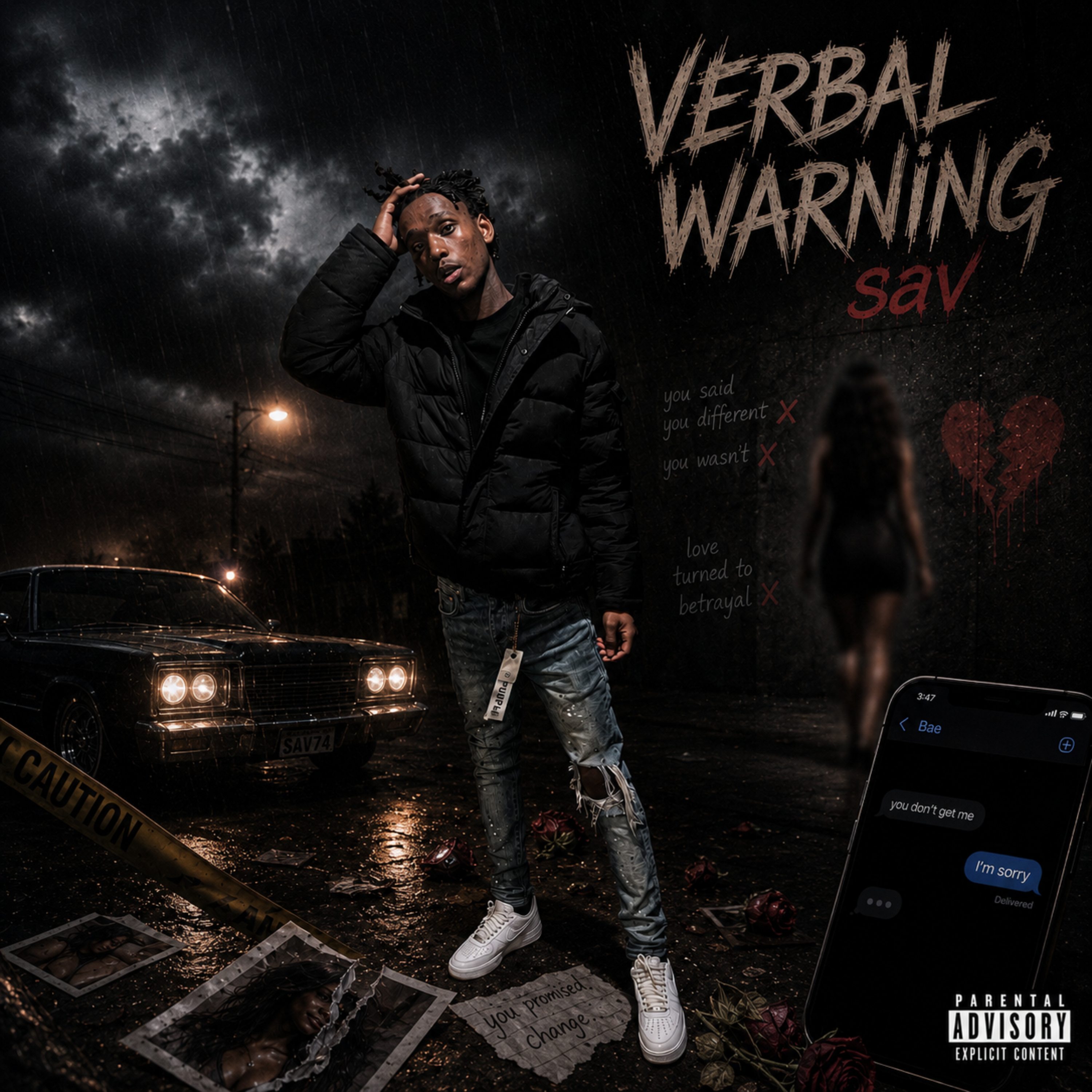 Verbal Warnin’ by 74 Sav cover art