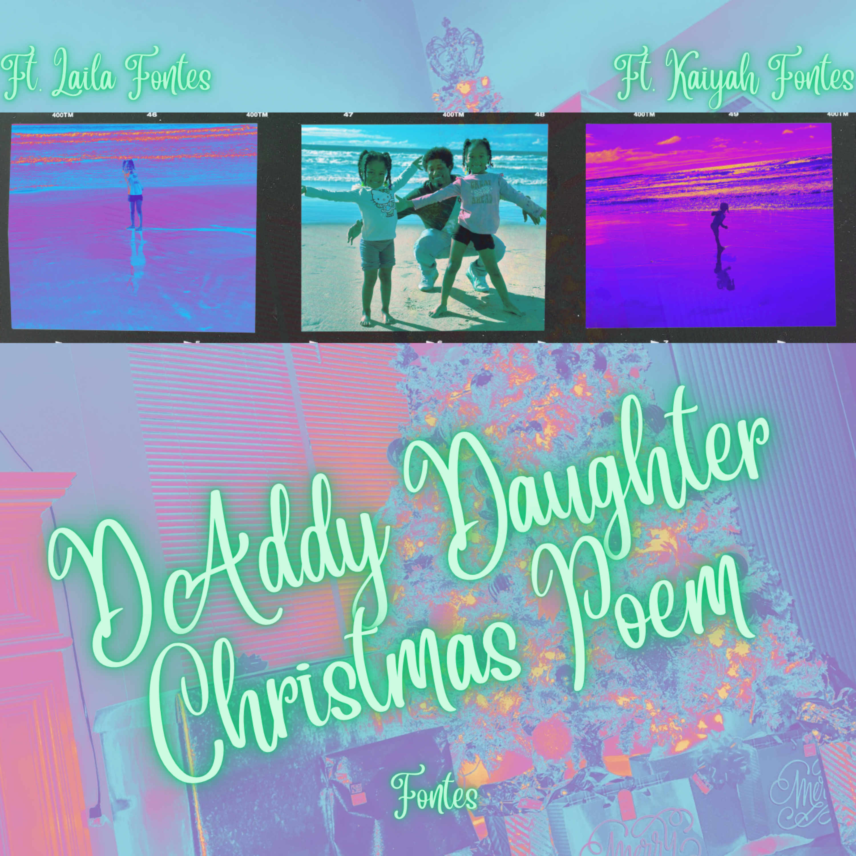 Daddy Daughter Christmas Poem artwork