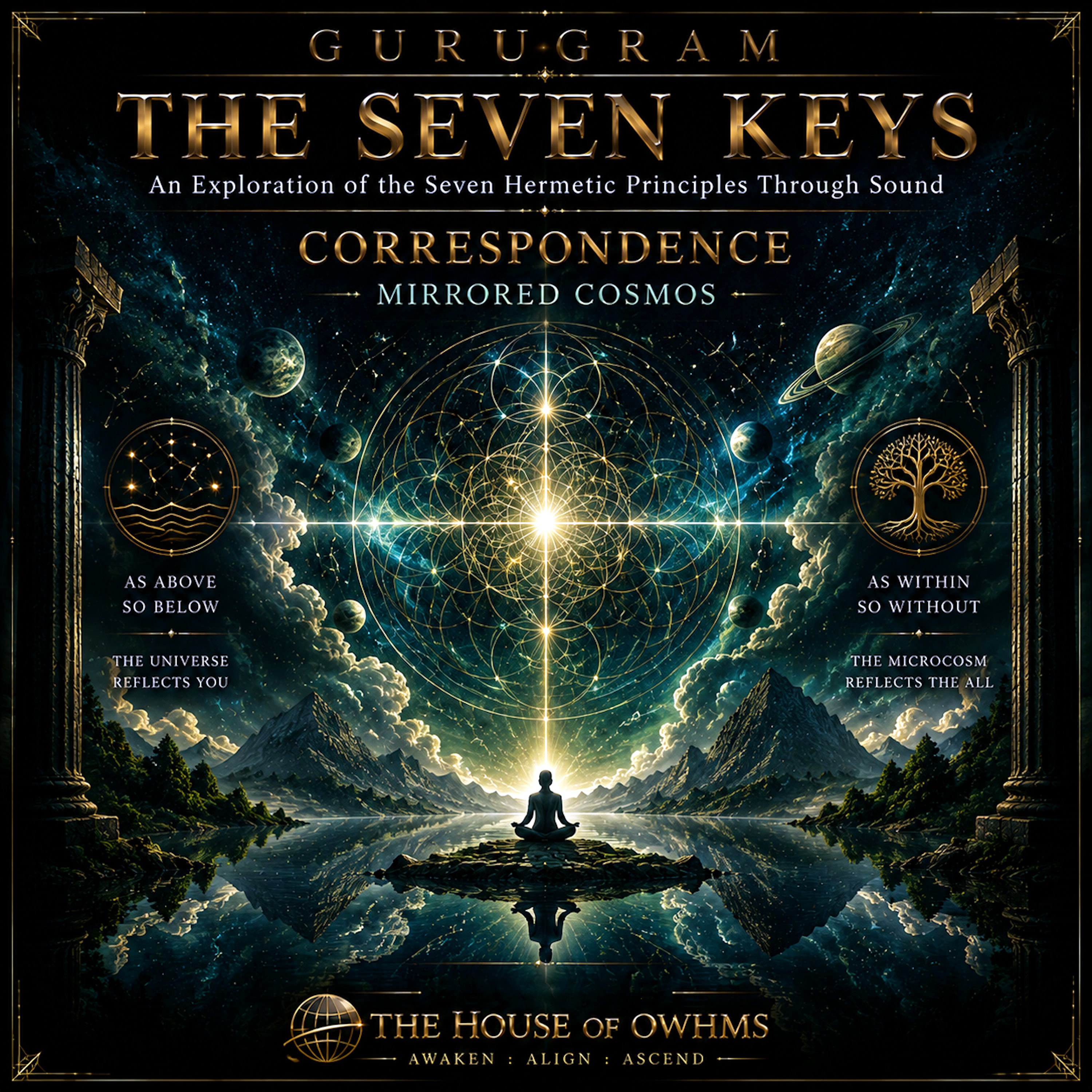 CORRESPONDENCE ~ Mirrored Cosmos ~ THE SEVEN KEYS by GURUGRAM cover art