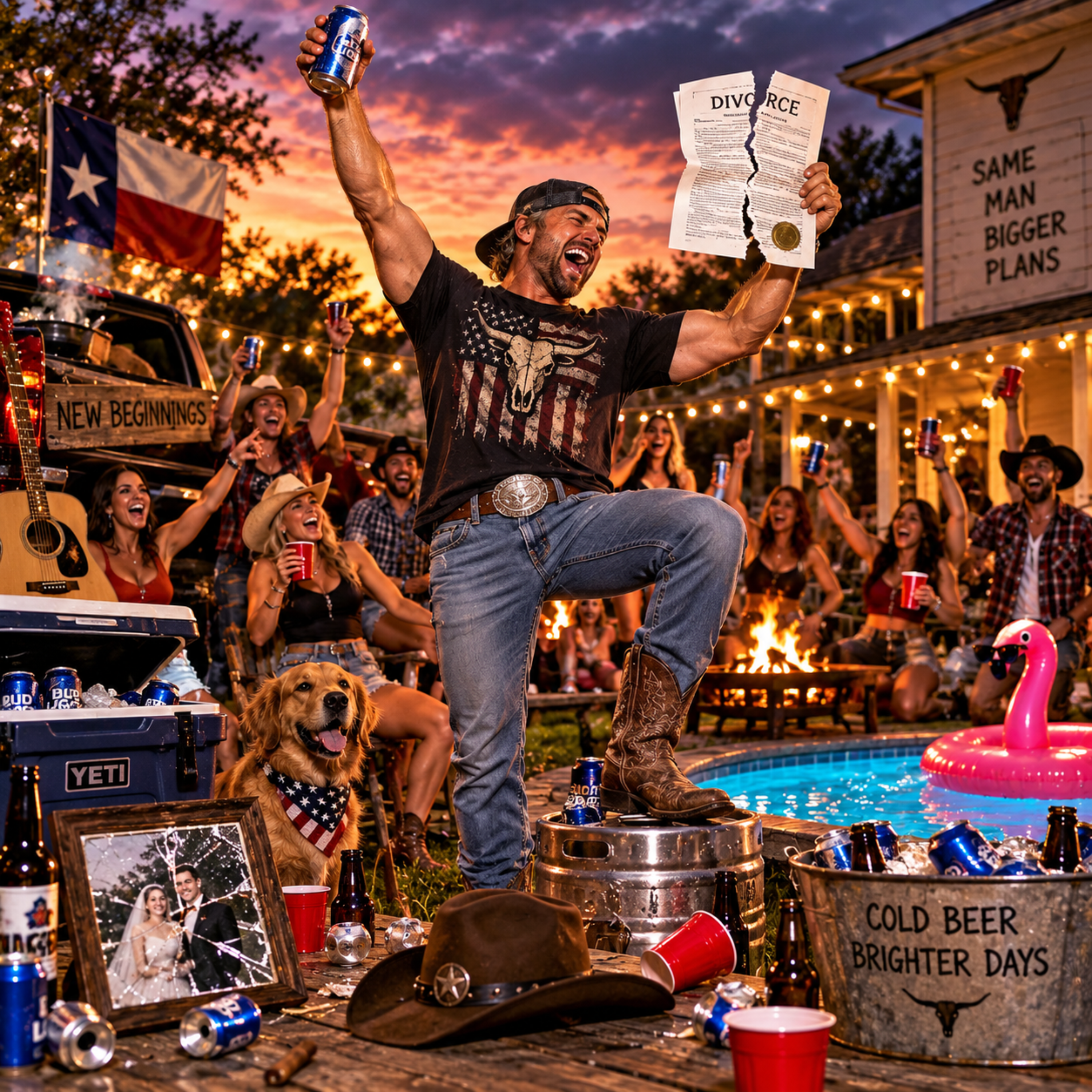 DIVORCE PARTY by Tim Anderson Lyrics cover art