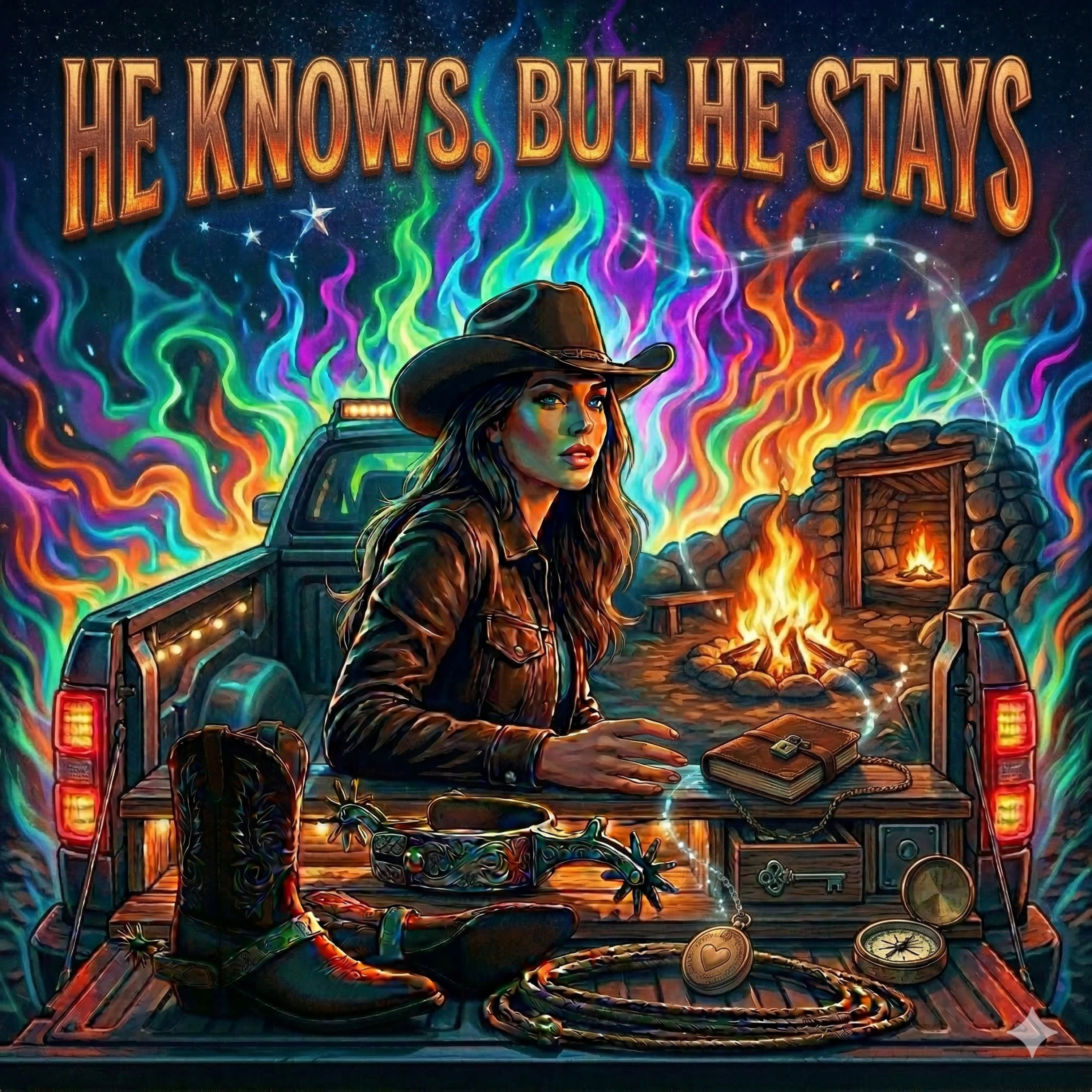 He Knows, But He Stays artwork