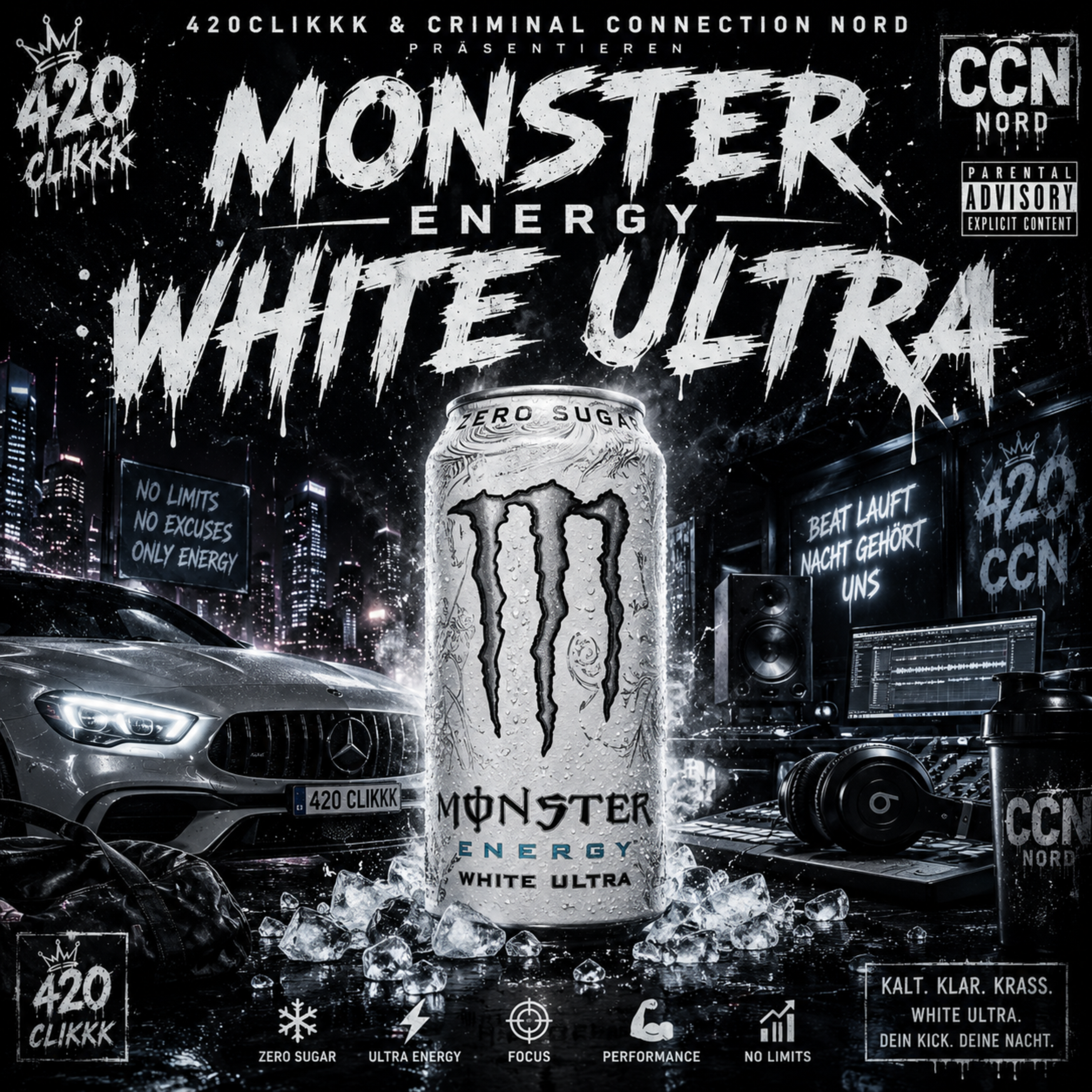 Monster Energy White Ultra by A.K.A.R.420 cover art