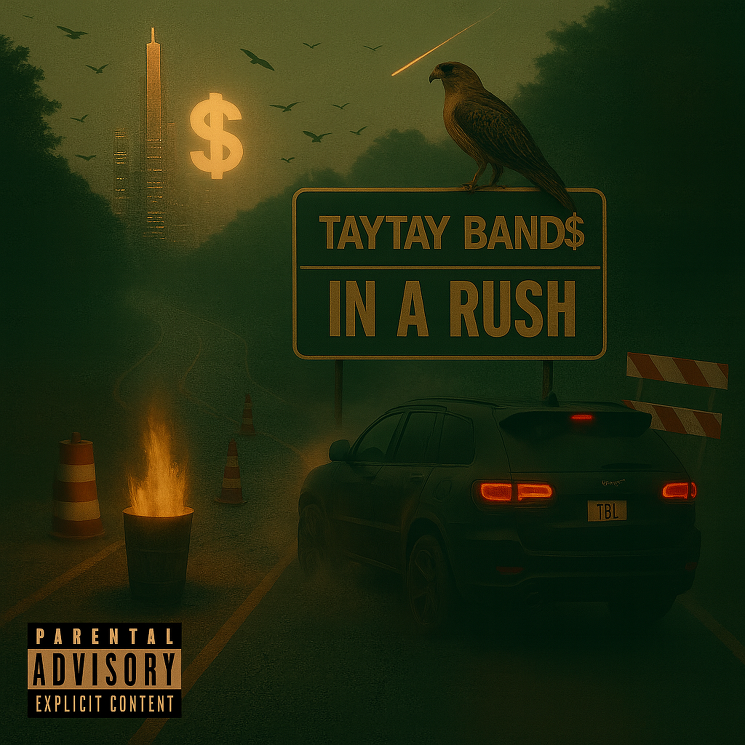 IN A RUSH artwork
