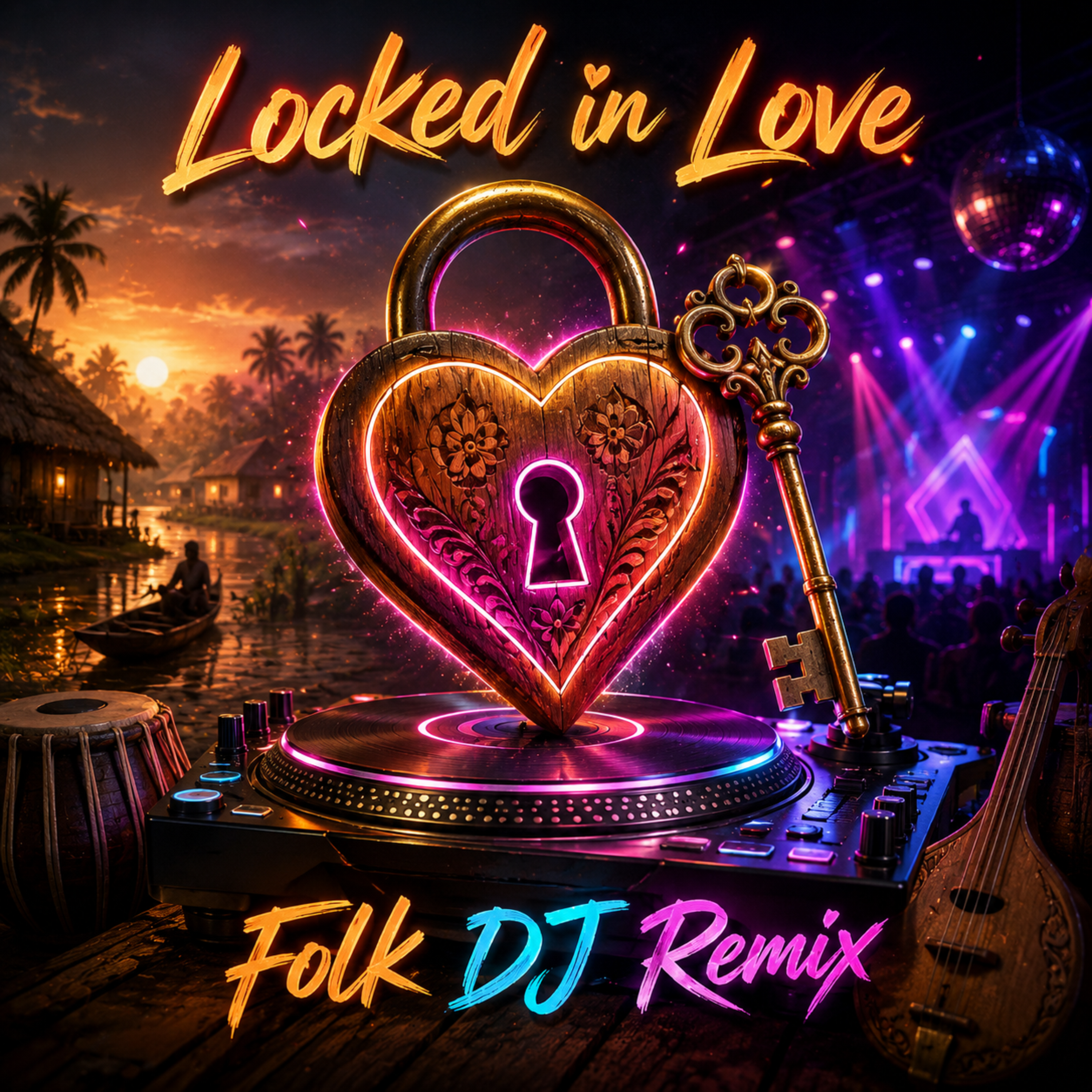 Locked in Love (Folk Remix) by Rabiul Karim cover art