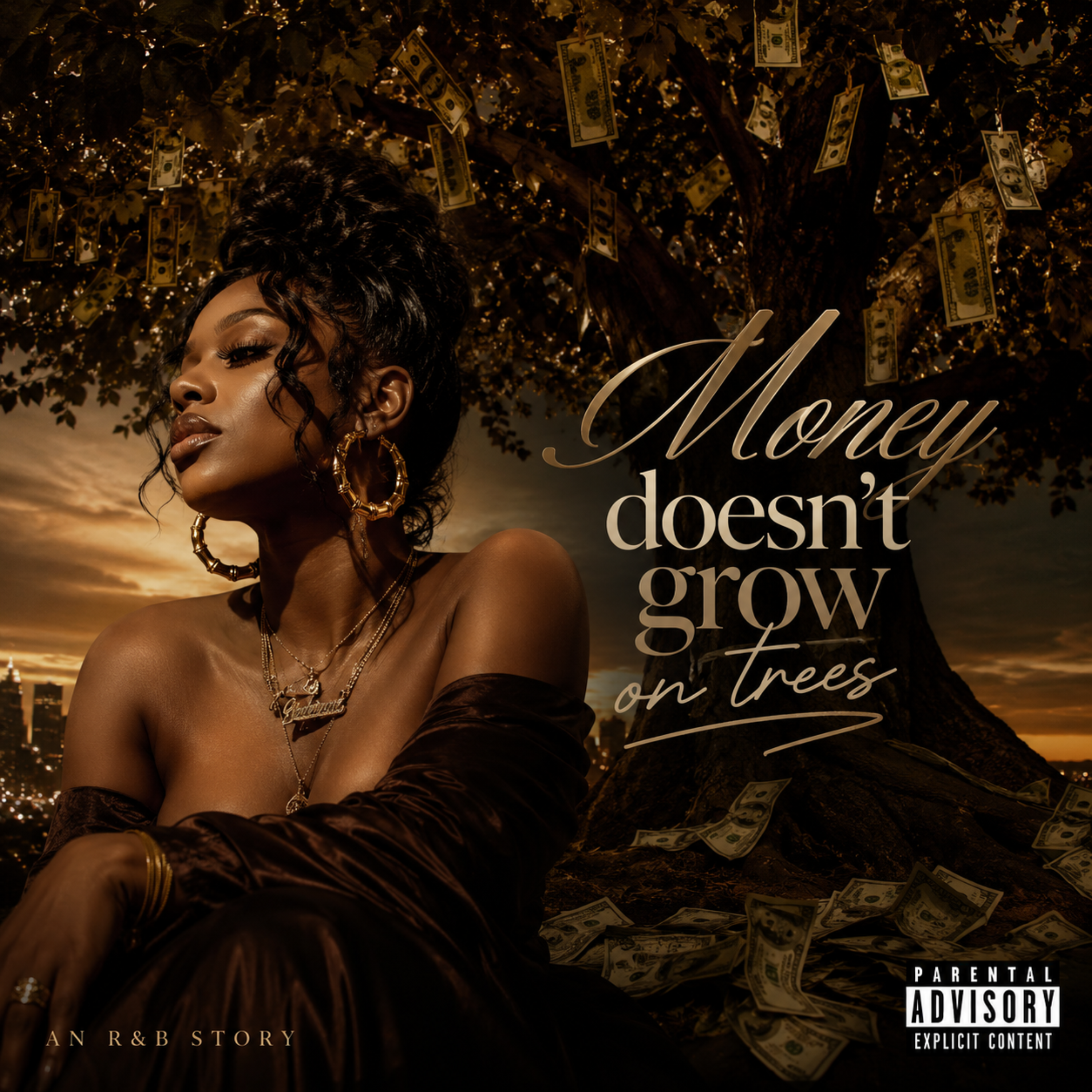 Money don't grow on trees by Queen Jiaya cover art