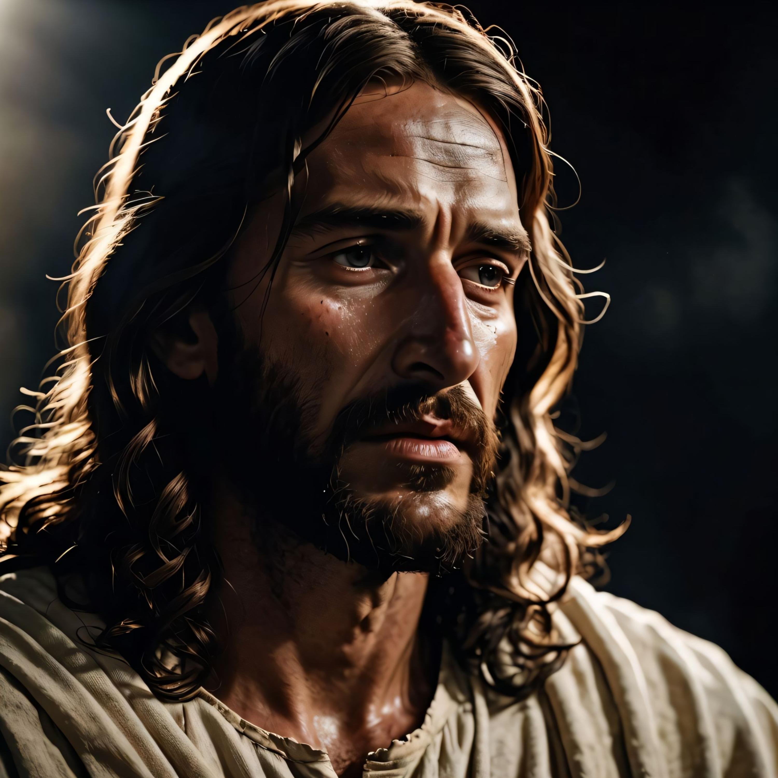 Jesus Weeps But Stays artwork