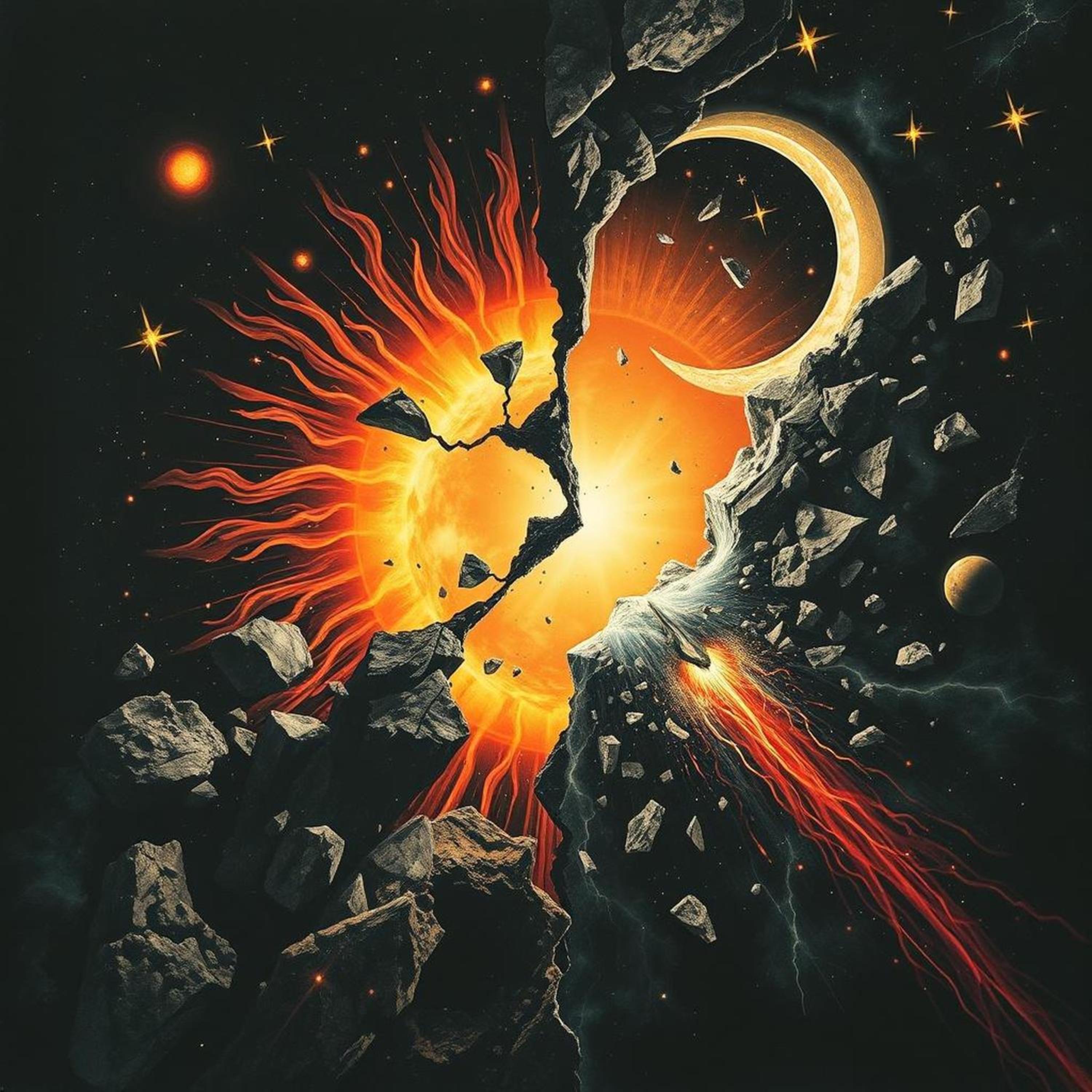 WHEN NIGHT DEFIES THE SUN artwork