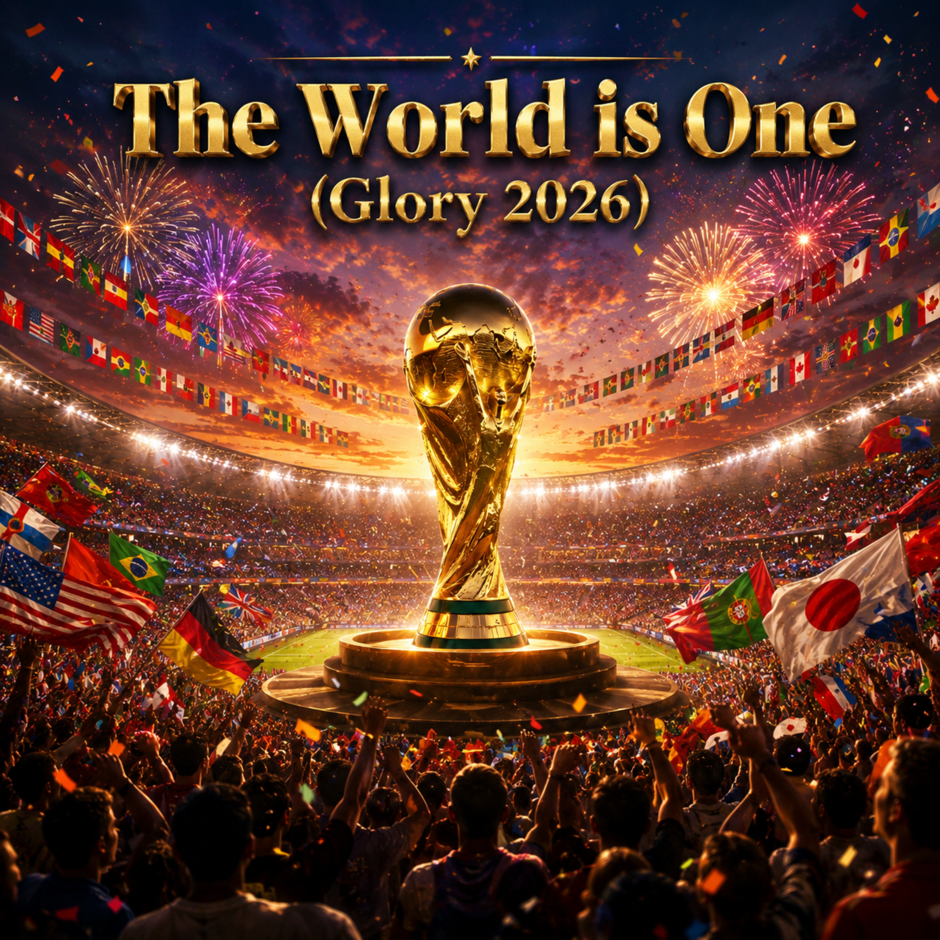The World is One (Glory 2026 I love Argentina) by Rabiul Karim cover art