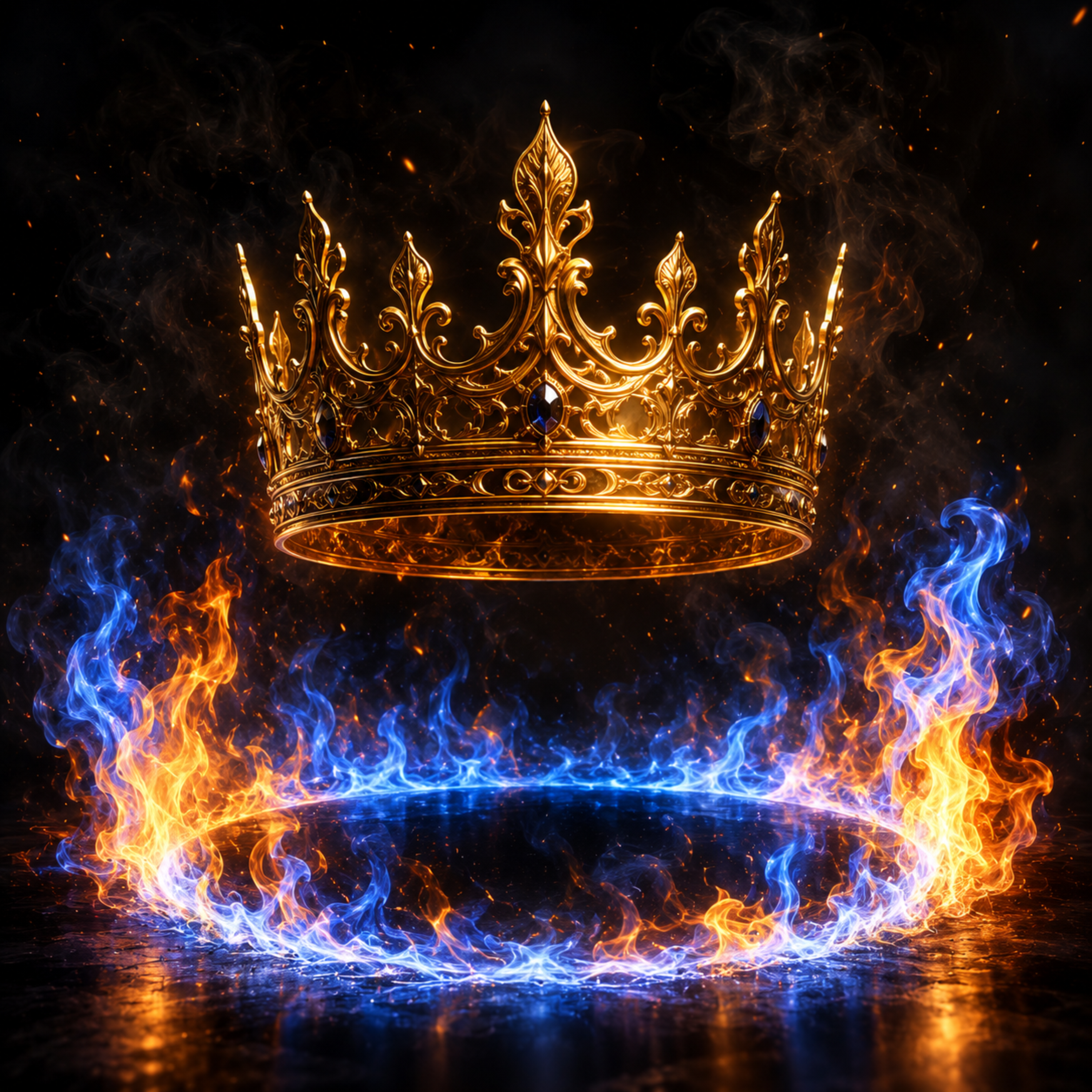 Crown of fire and smoke by Rabiul Karim cover art