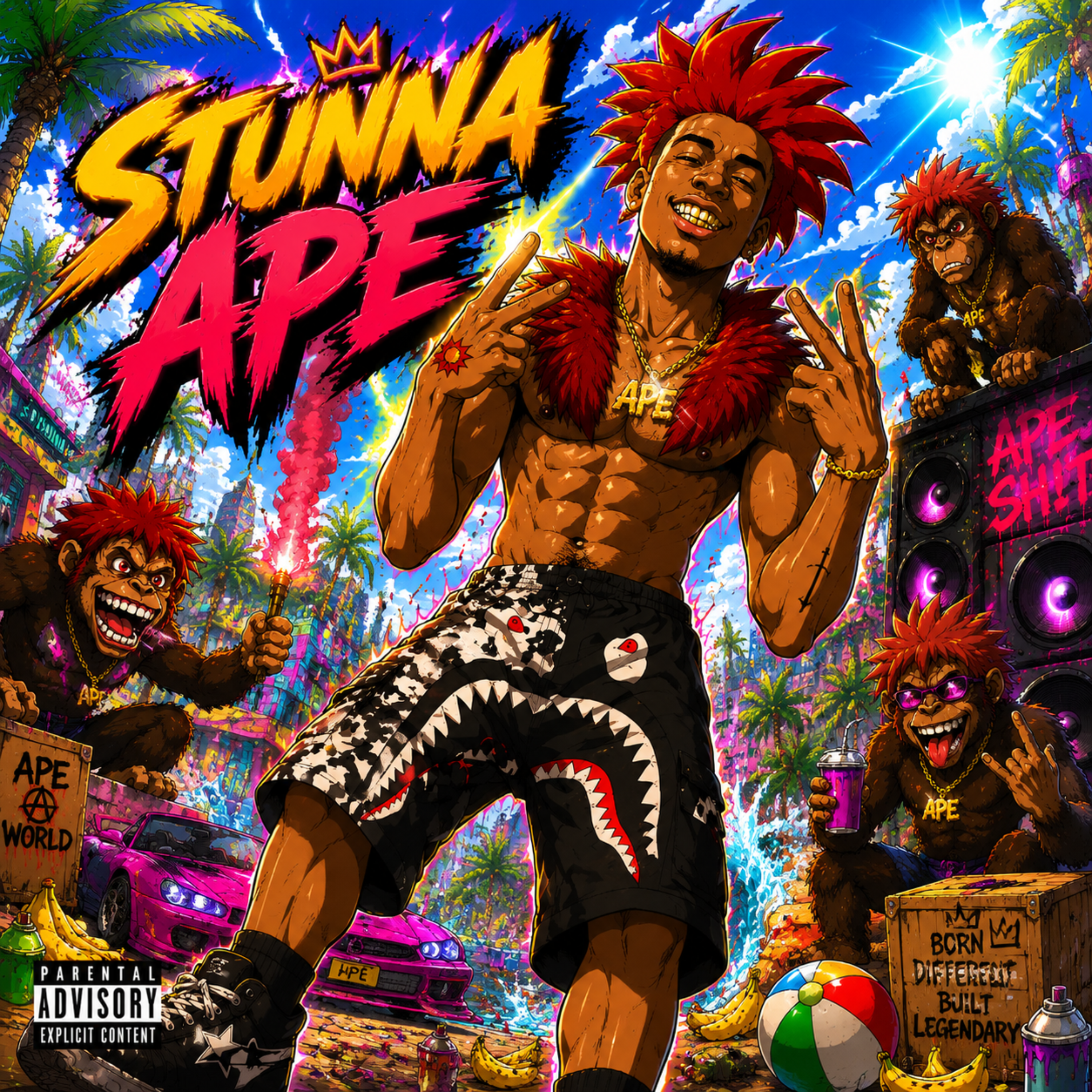 Stunna ape/Saffuse by BOOMINAPE cover art
