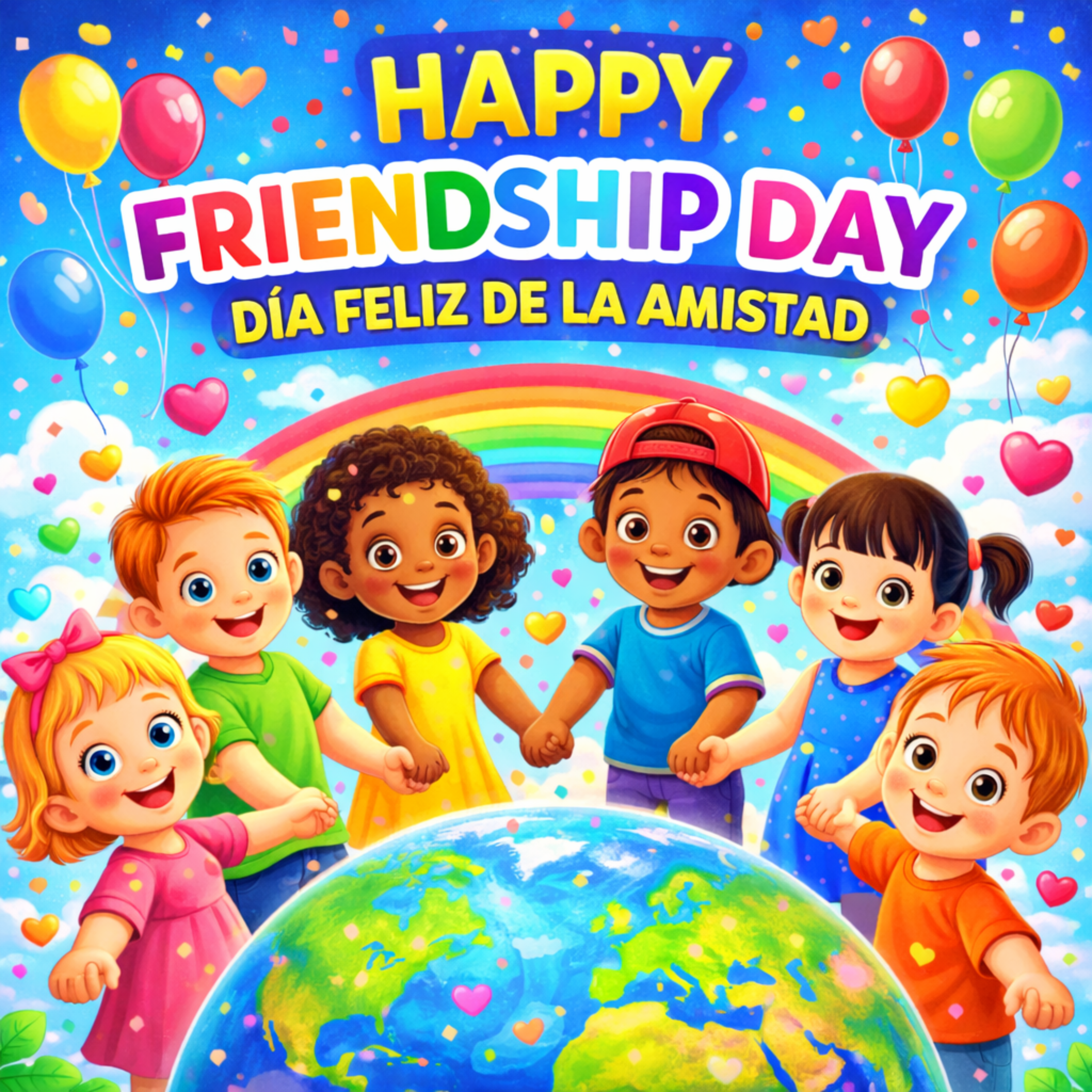 Happy Friendship Day, Dia Feliz De La Amistad (Bi-lingual) artwork