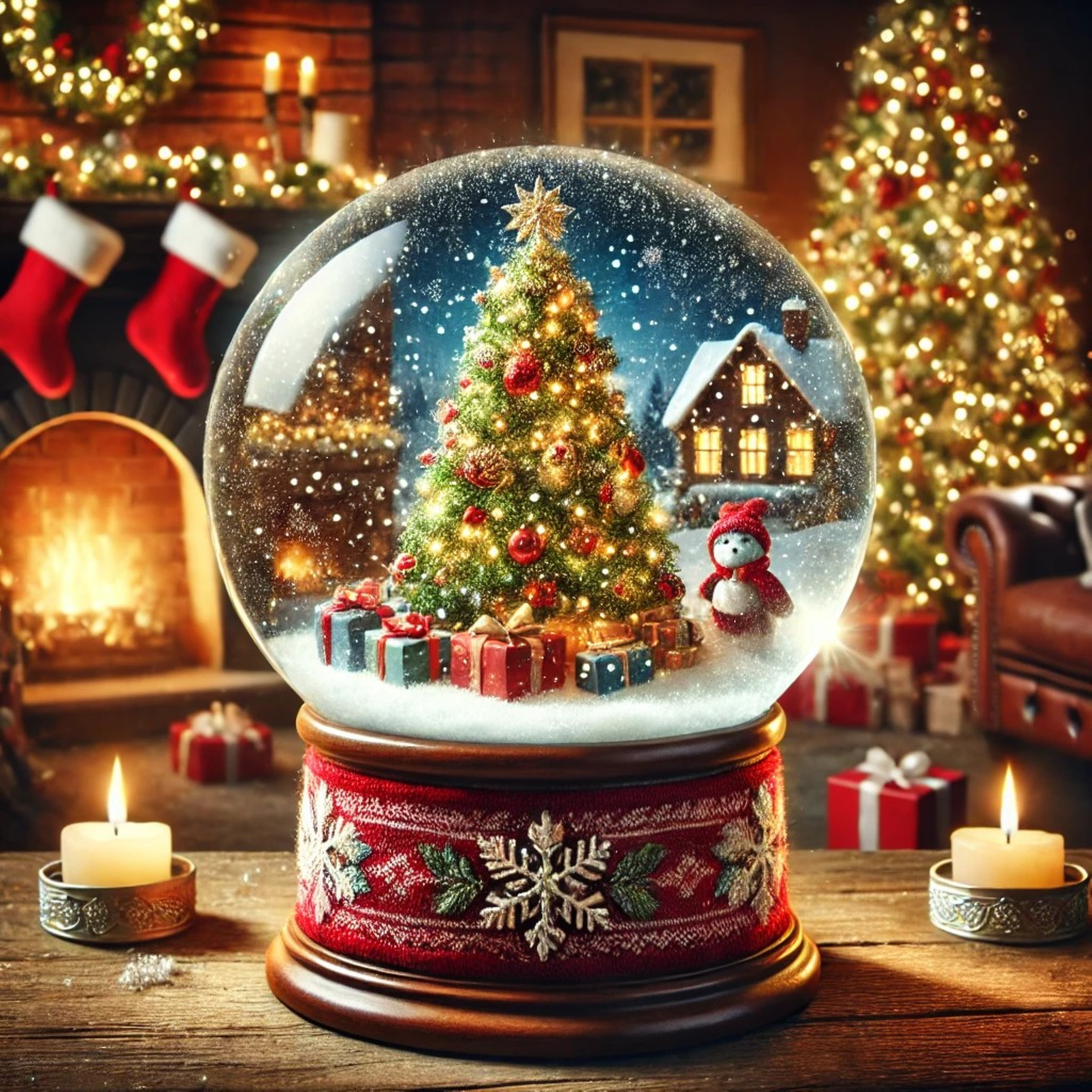 Christmas Snow Globe LoFi artwork