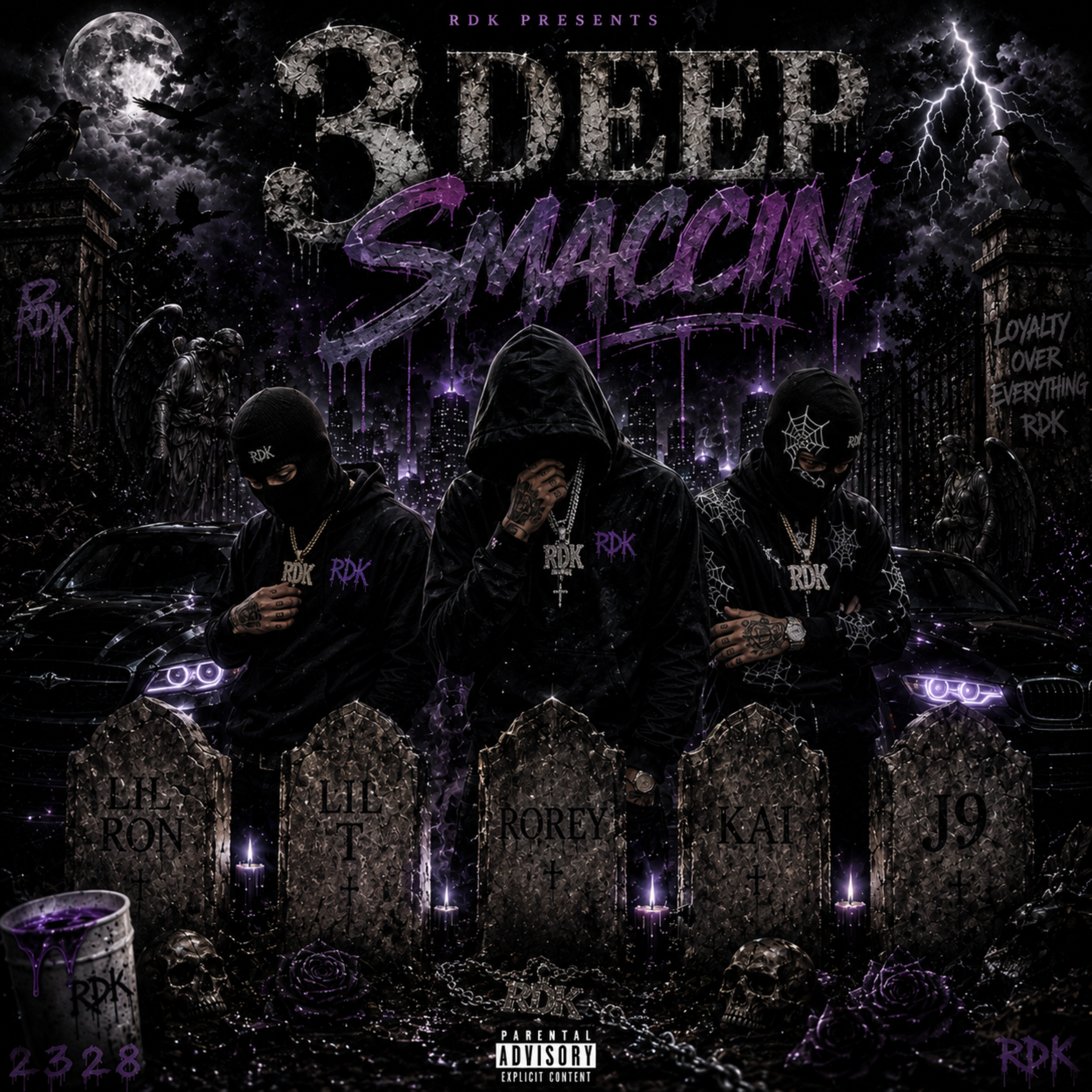 3 Deep Smaccin by LLC Hunna cover art
