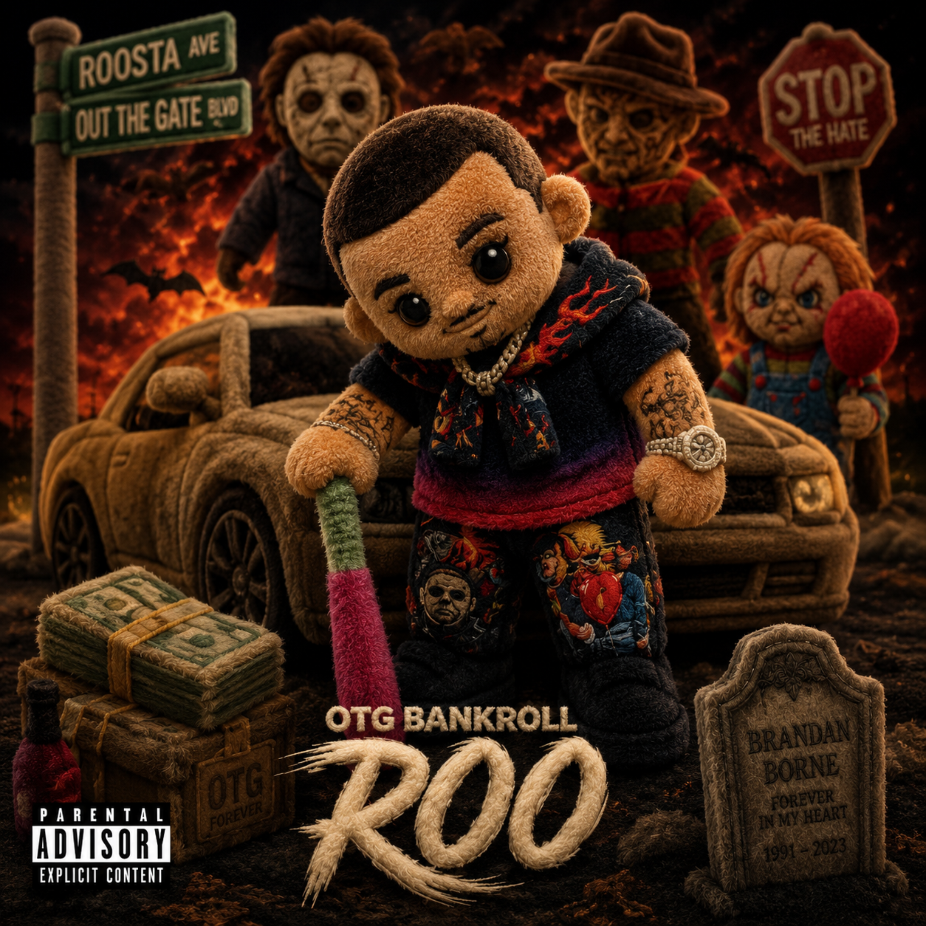 MONSTER IN THE DARK MIXTAPE by OTGBANKROLL ROO cover art