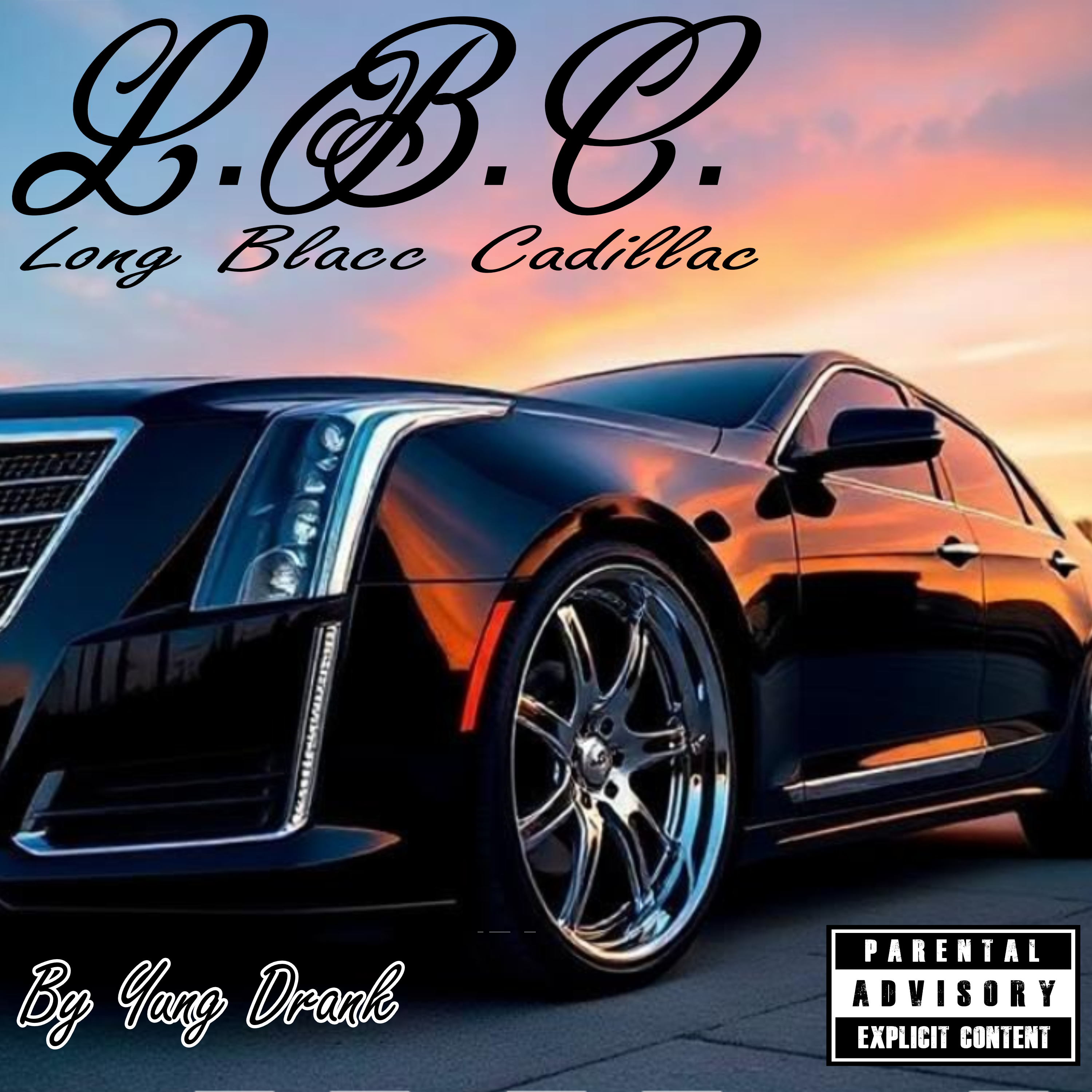 L.B.C. Long Blacc Cadillac artwork