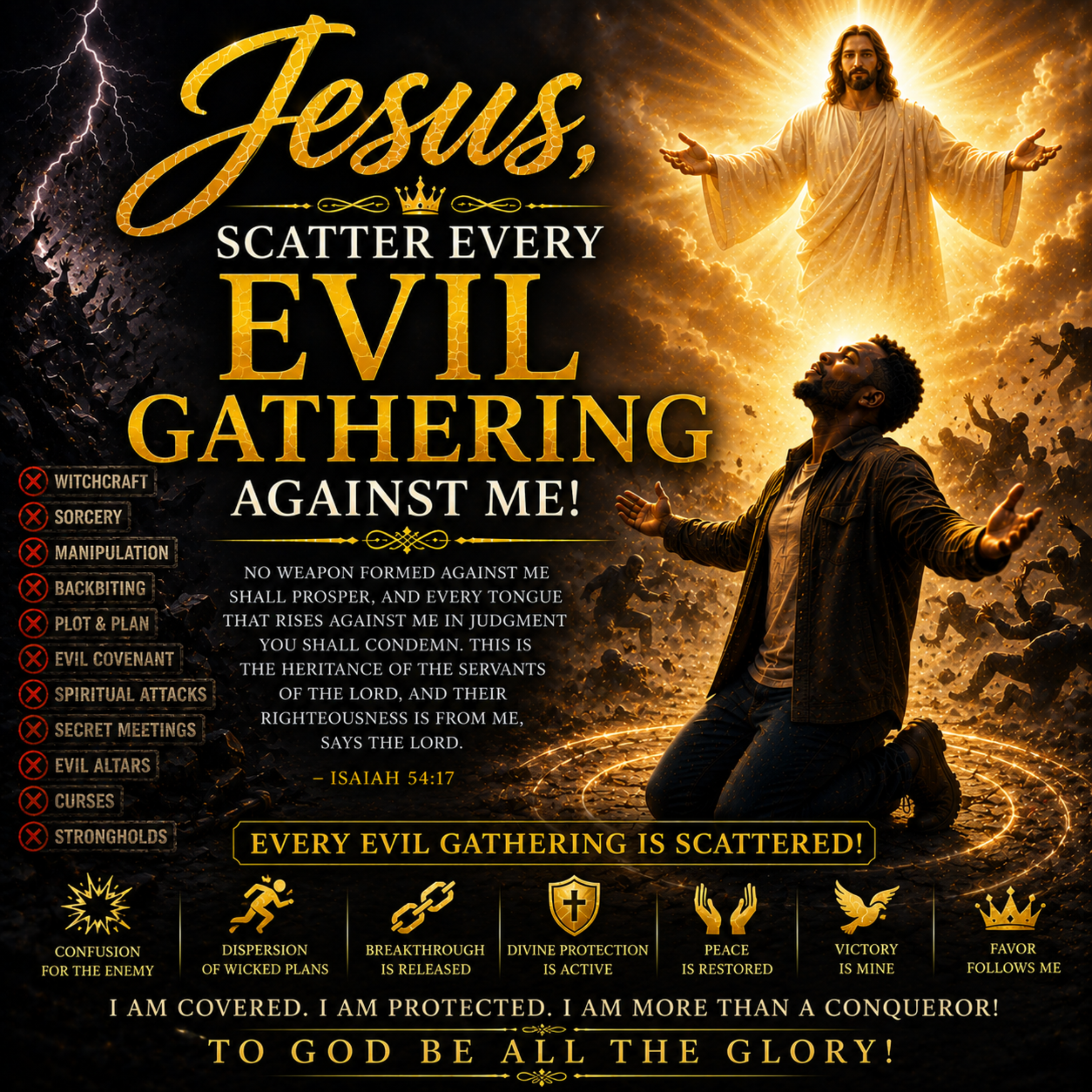 Jesus, Scatter Every Evil Gathering Against Me by olabode oluwafemi cover art