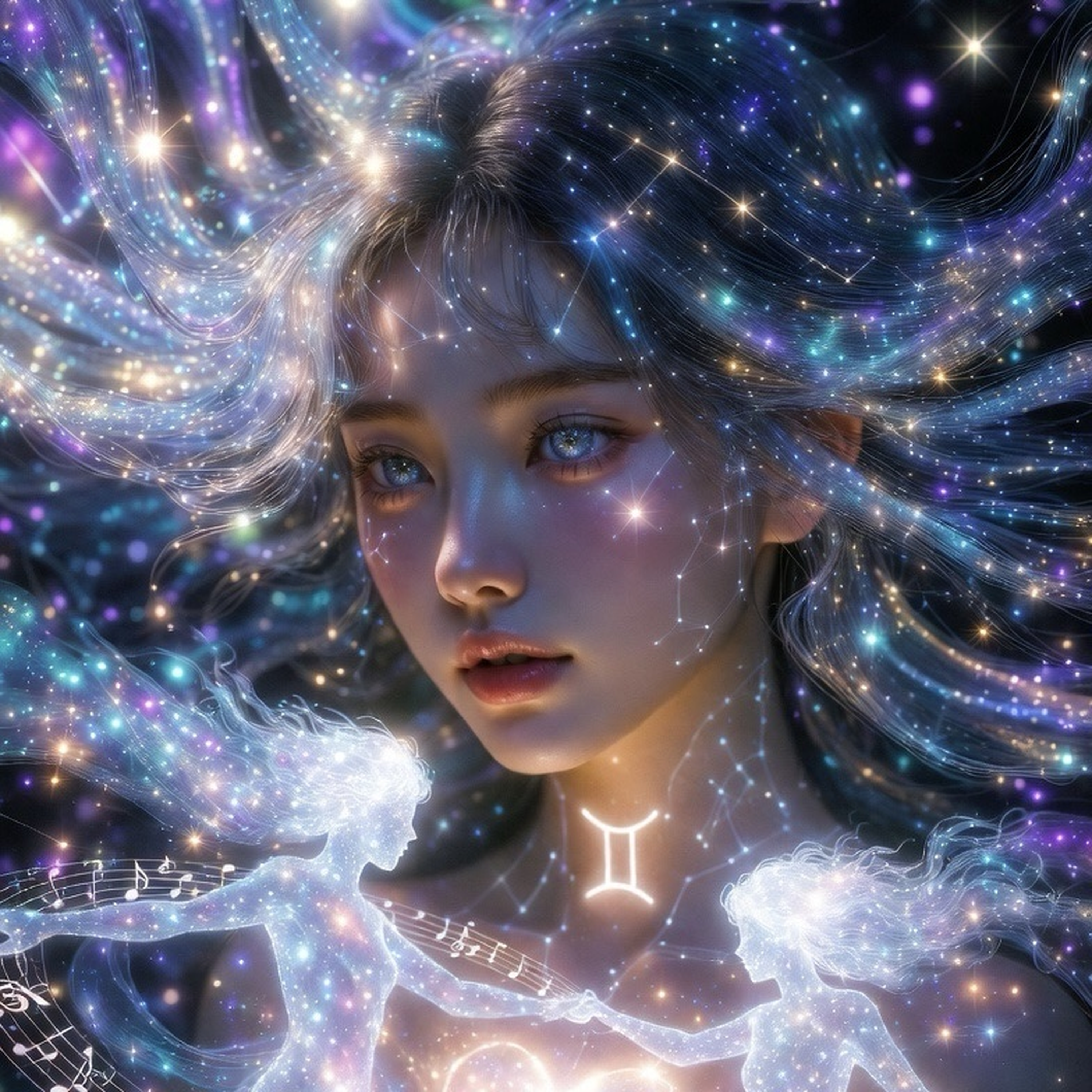 Gemini — Twin Voices in the Starlight by CityFlower Pop cover art