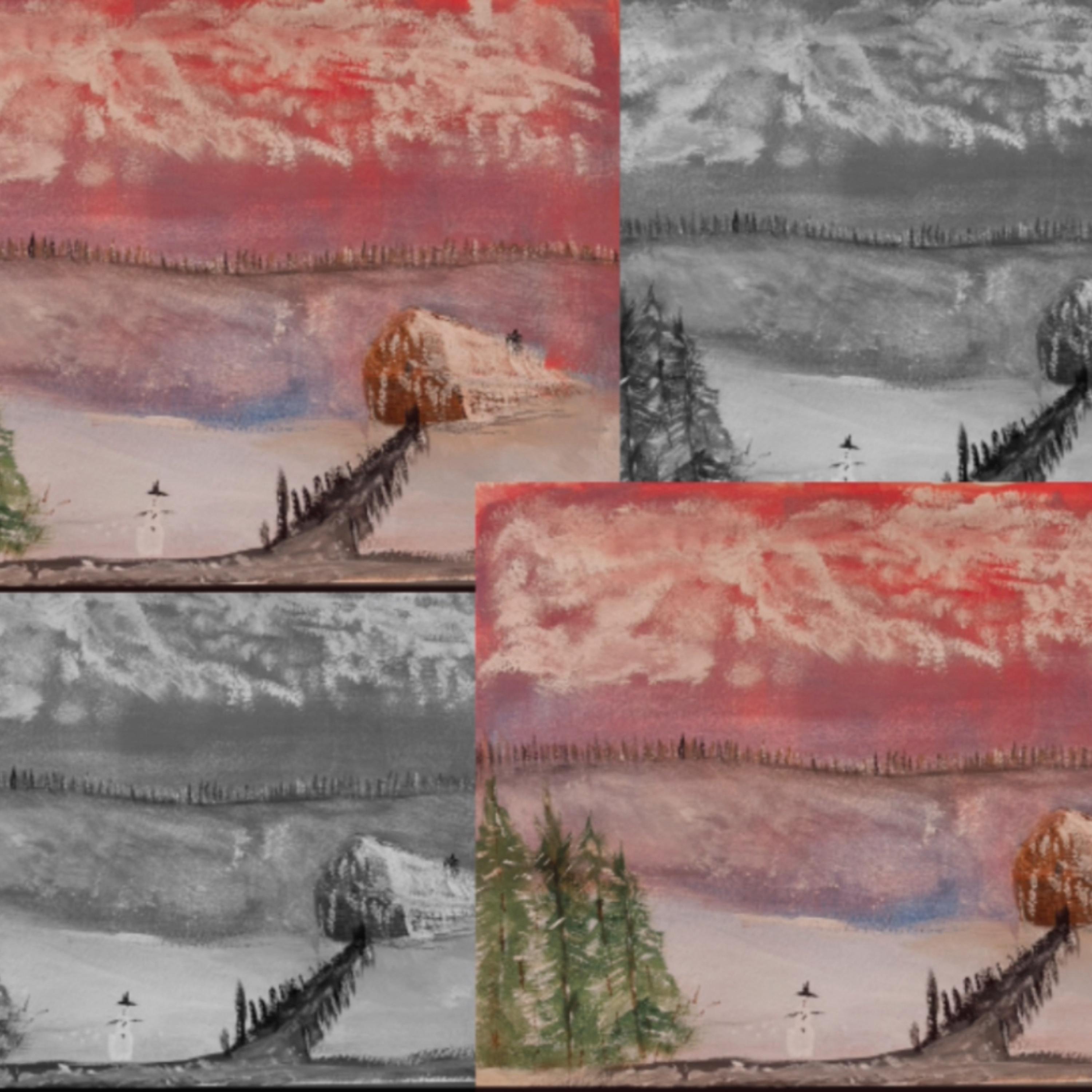 Pink Christmas Sky artwork
