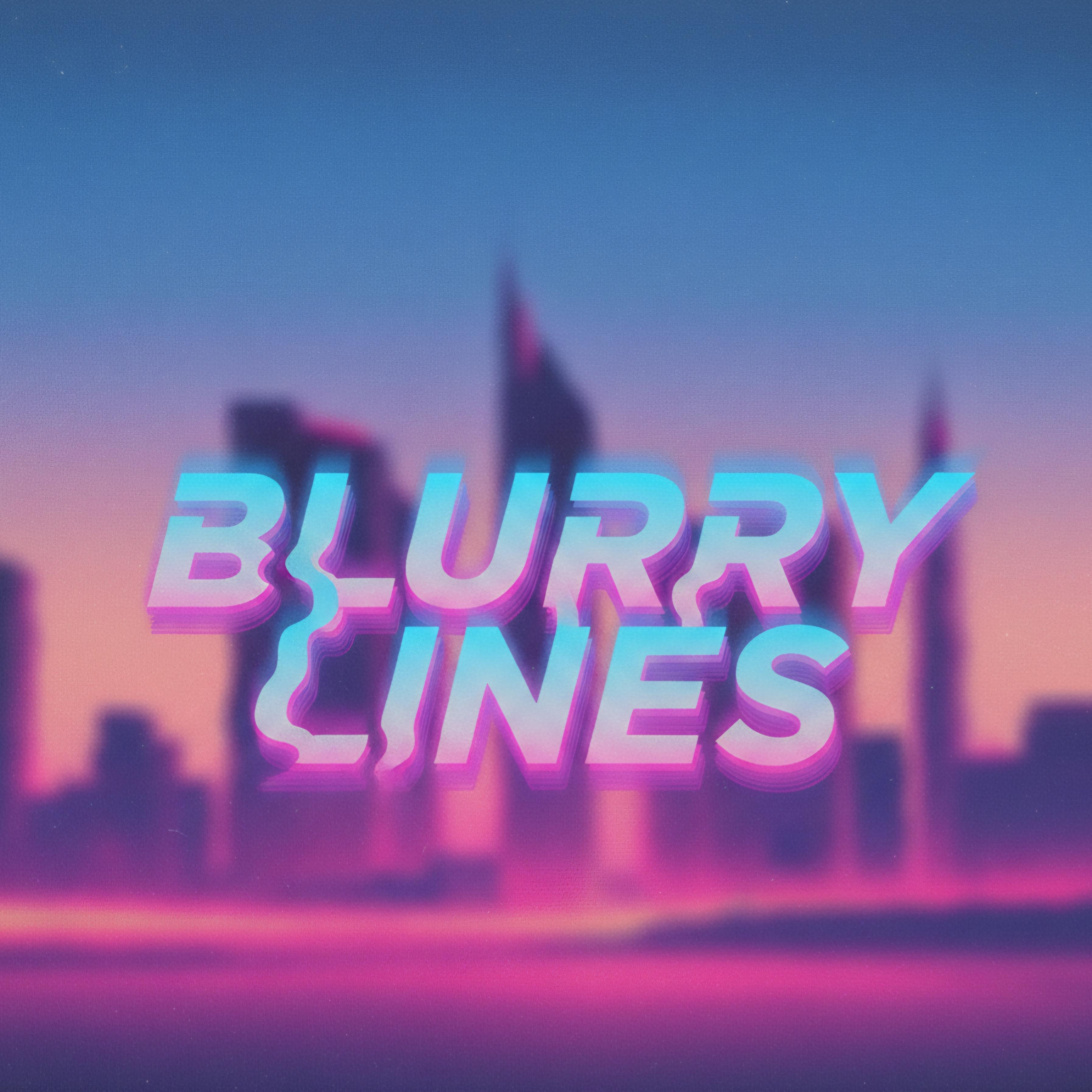 blurry lines artwork