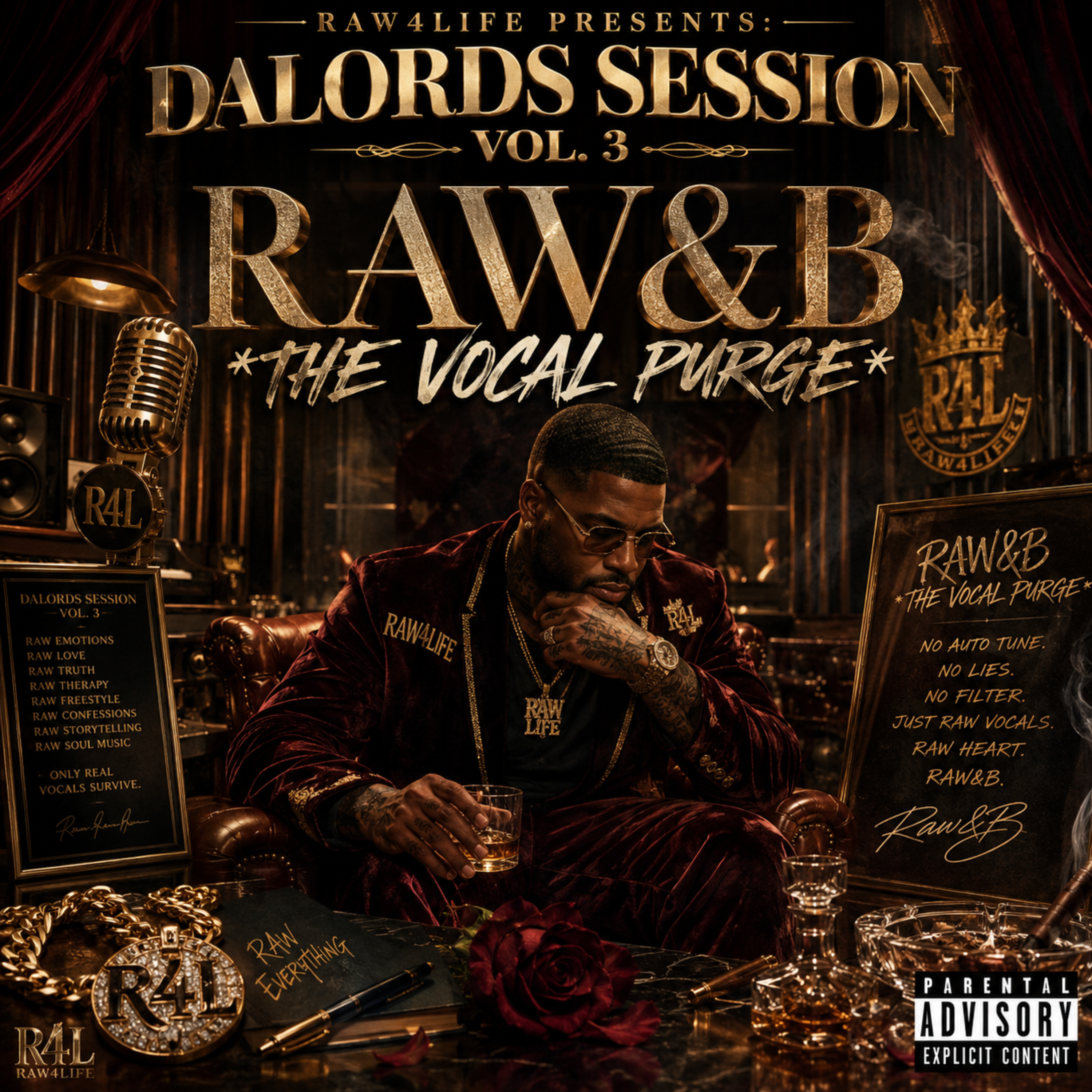 DALORDS SESSION VOL.3 *THE VOCAL PURGE * by RAW4LIFE cover art