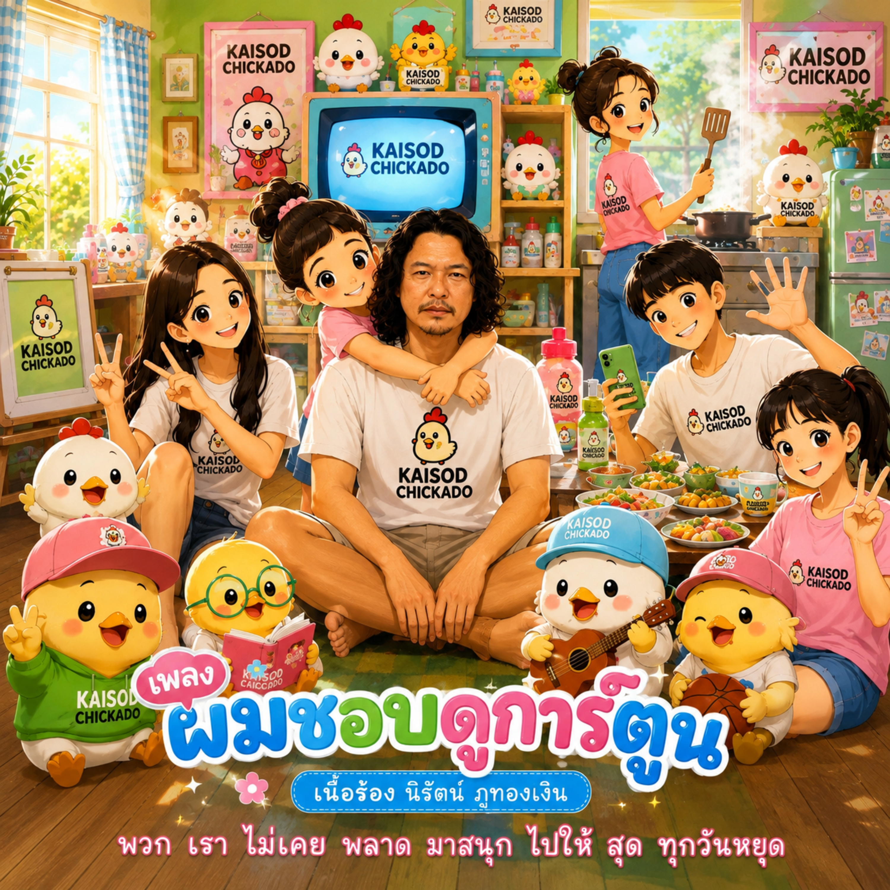 ผมชอบดูการ์ตูน by Nirat Poothongngern cover art
