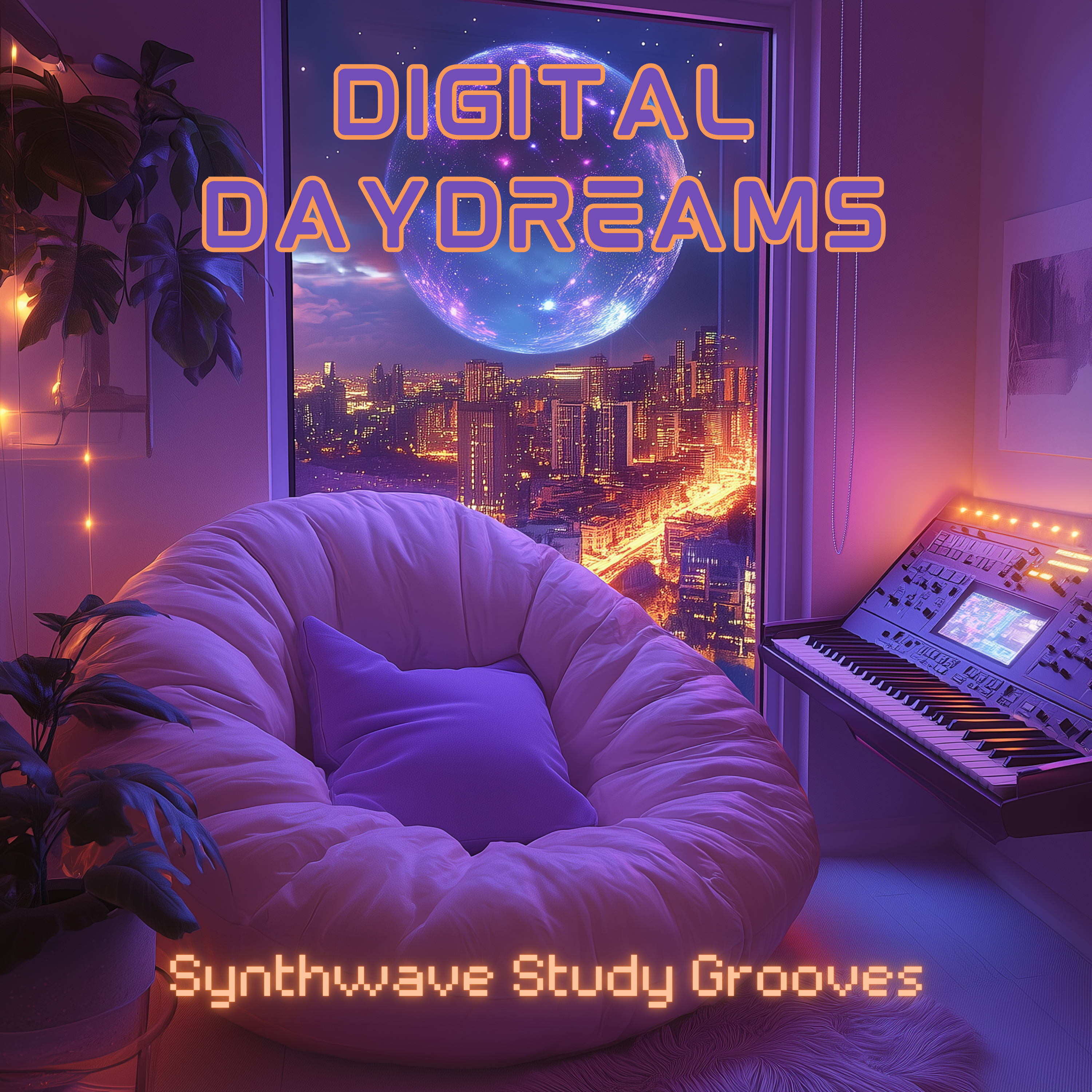 Digital Daydreams: Synthwave Study Grooves artwork
