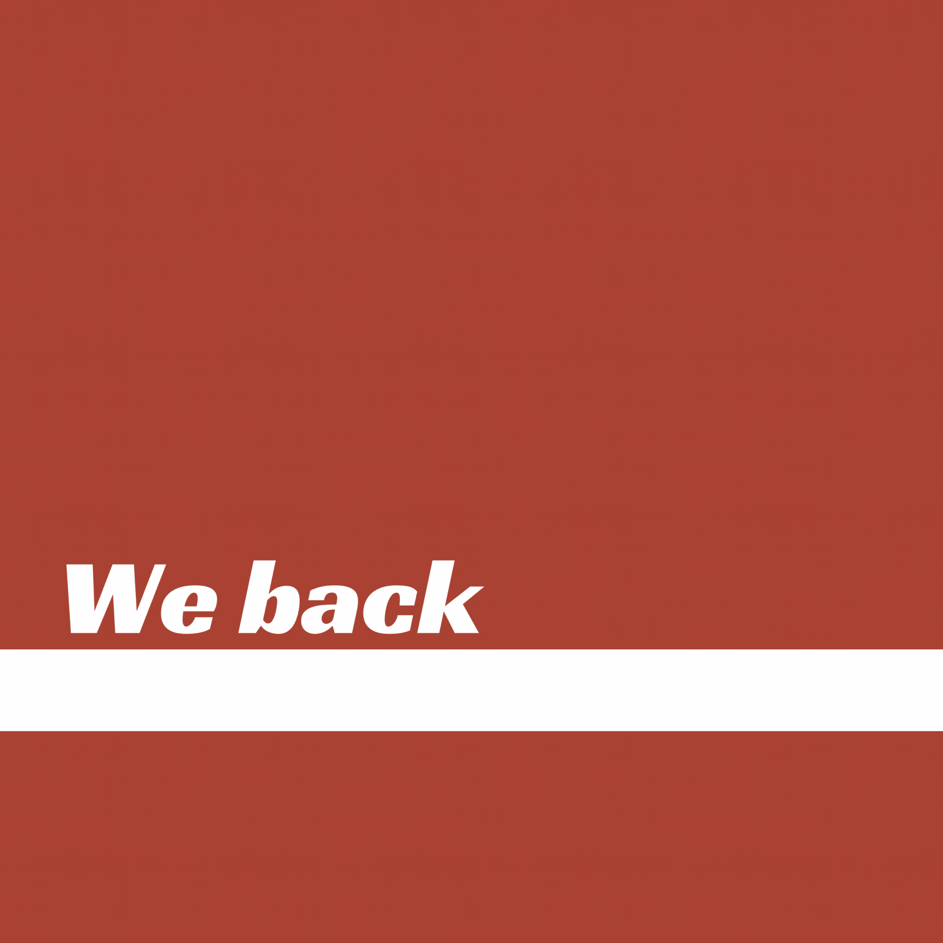 We Back artwork