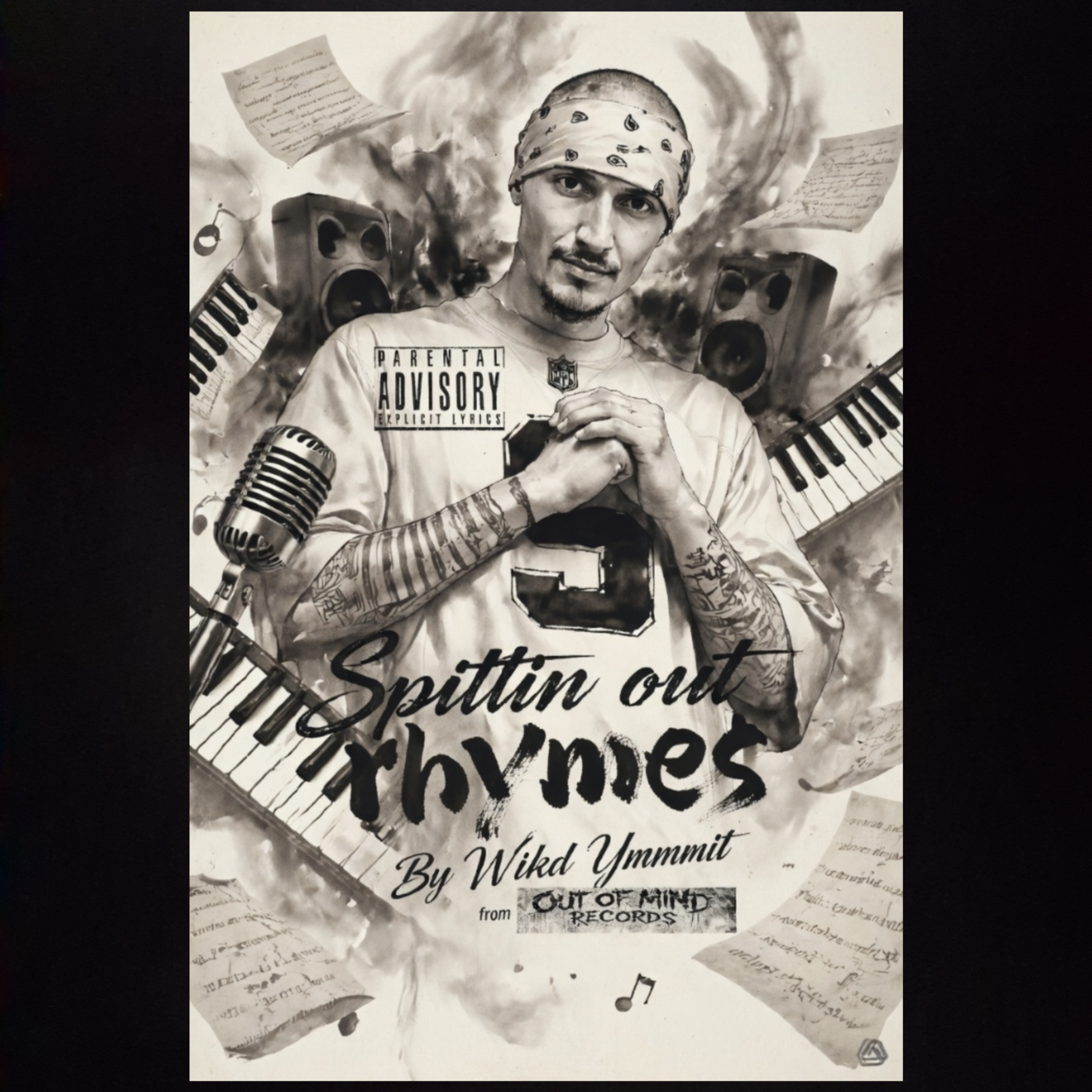 Spittin out rhymes by Wikd Ymmit cover art