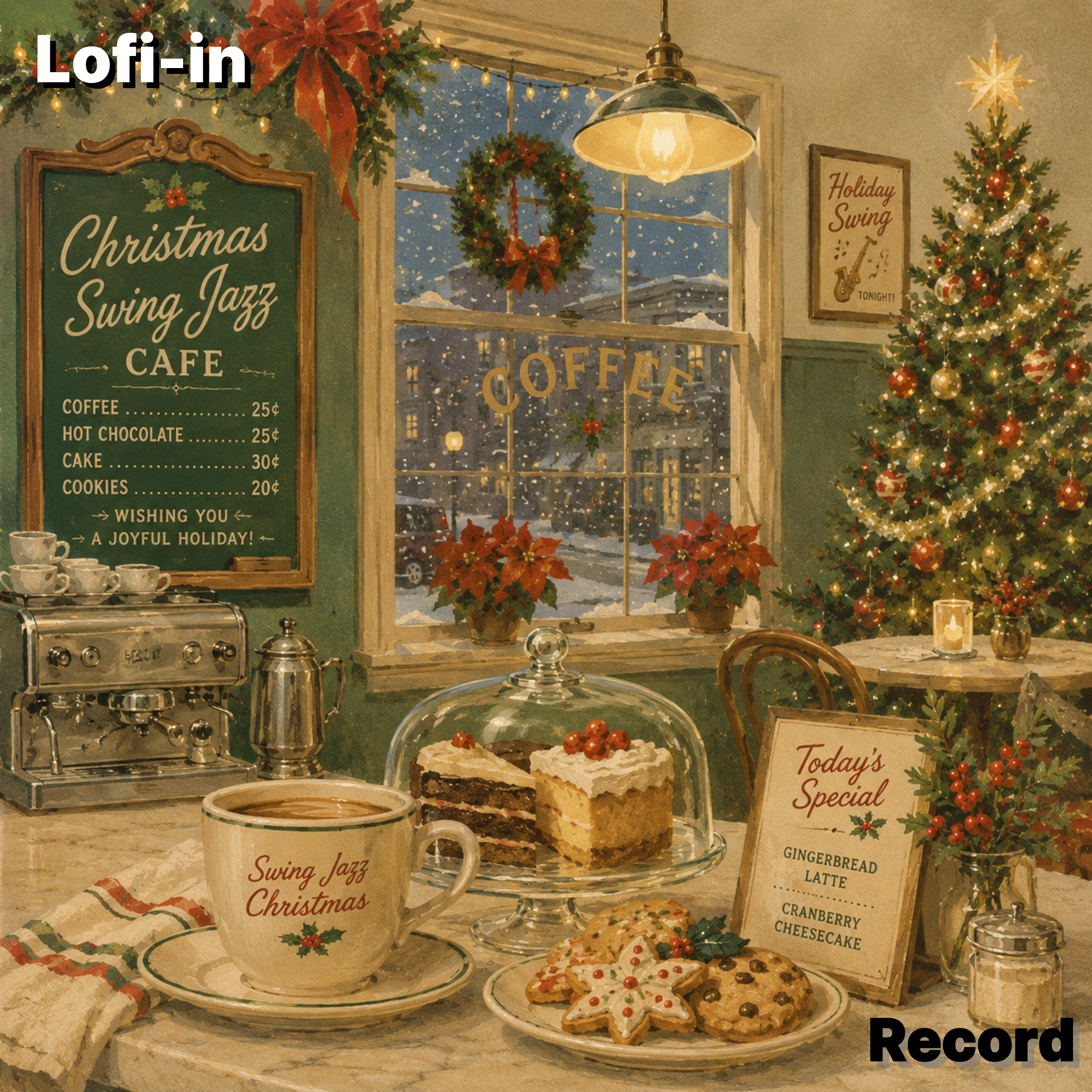 Christmas Carols at the Café by Lofi-in cover art