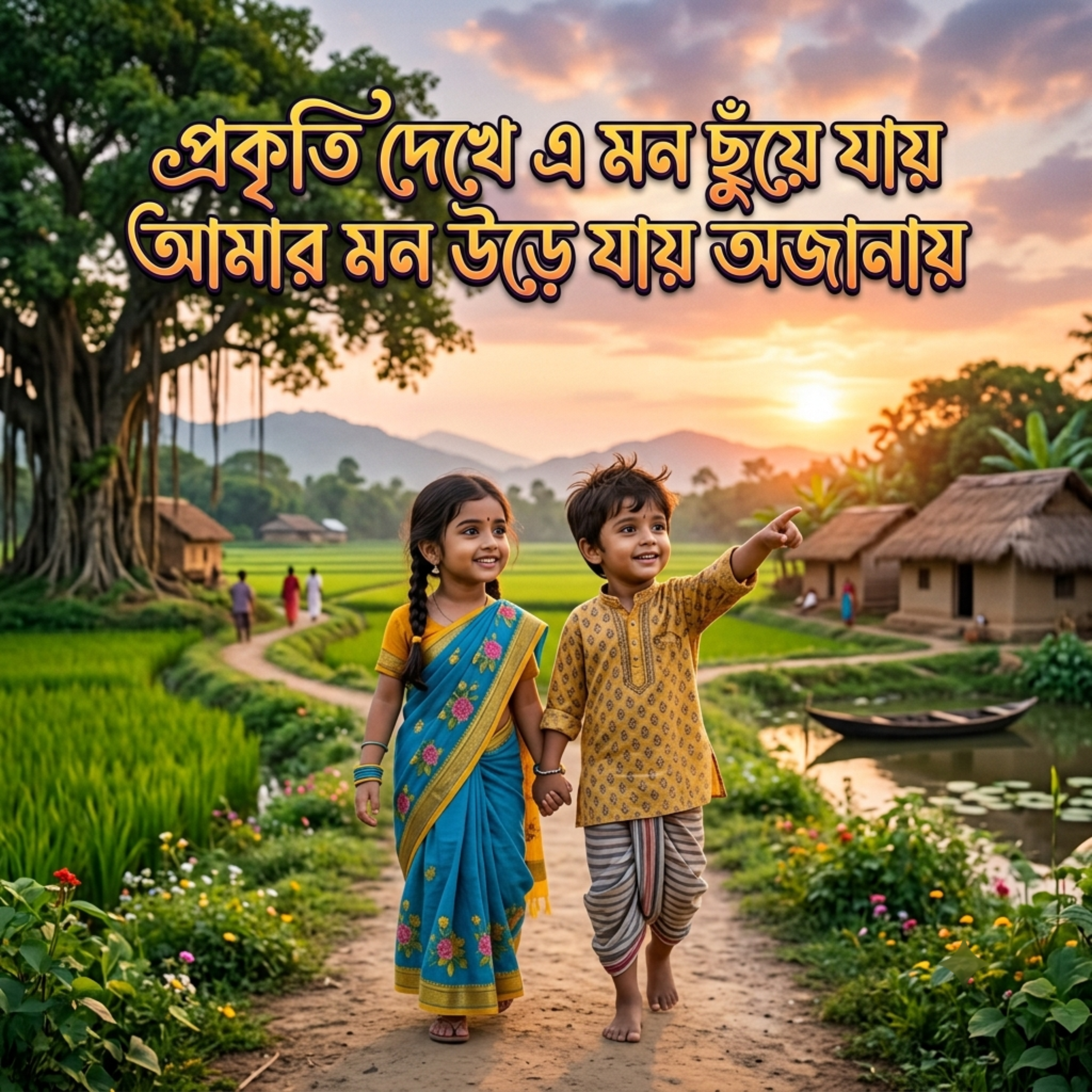 প্রকৃতি দেখে এ মন ছুঁয়ে যায় আমার মন উড়ে যায় অজানায় Prokriti Dekhe Mon Chuye Jay Amar Mon Haray Amar Mon Ure Jay Ojanay by Mubin TusHar cover art