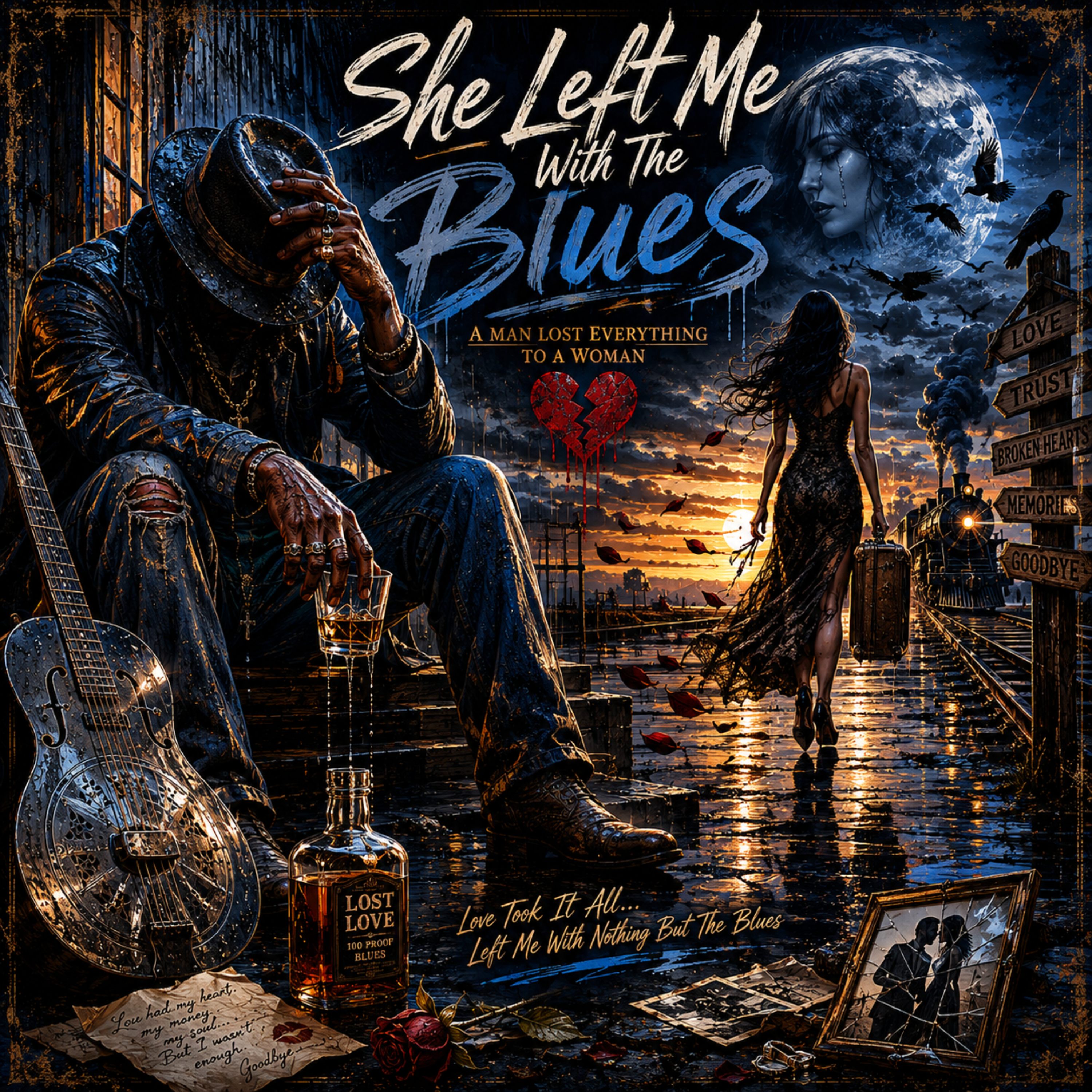 She Left Me With The Blues by Gospel & Blues Meets Country cover art