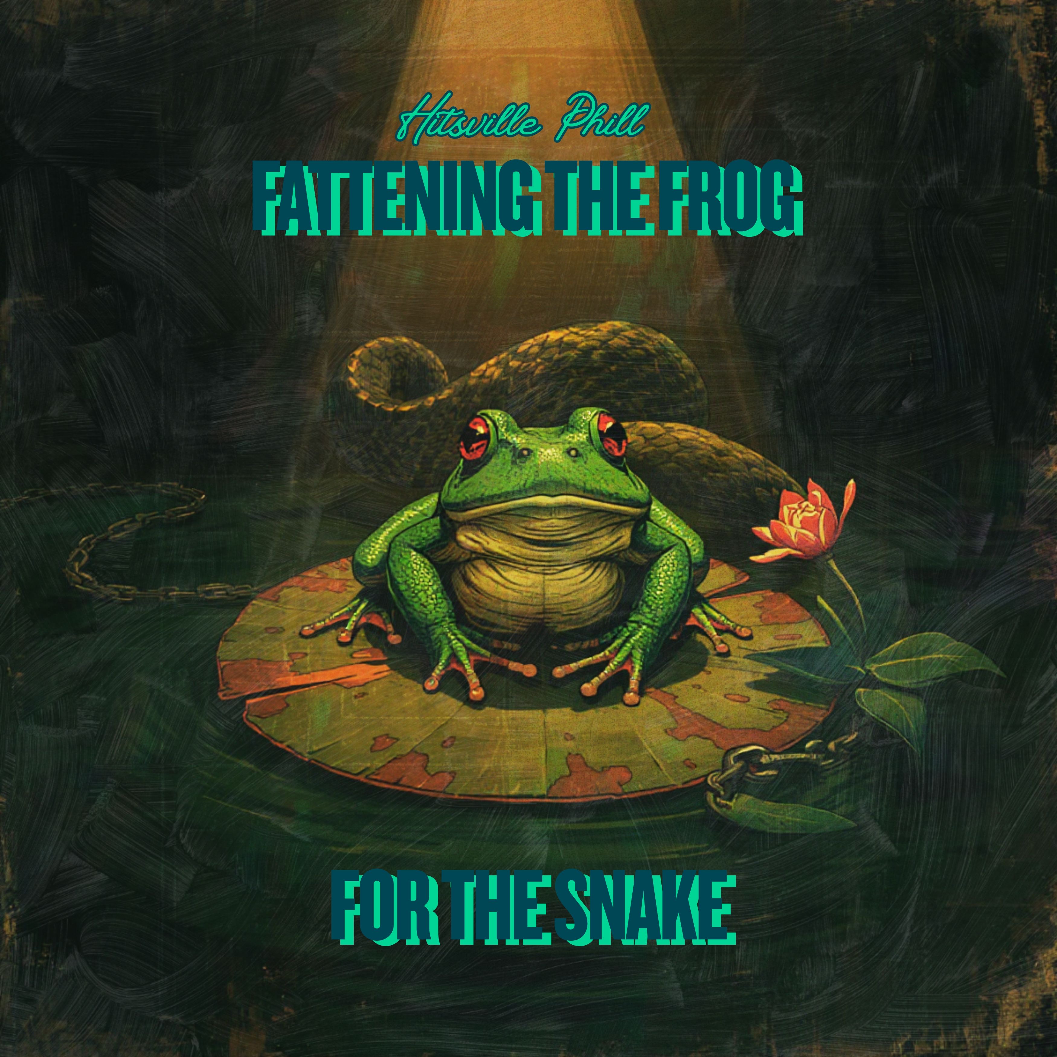 fattening a frog for a snake artwork