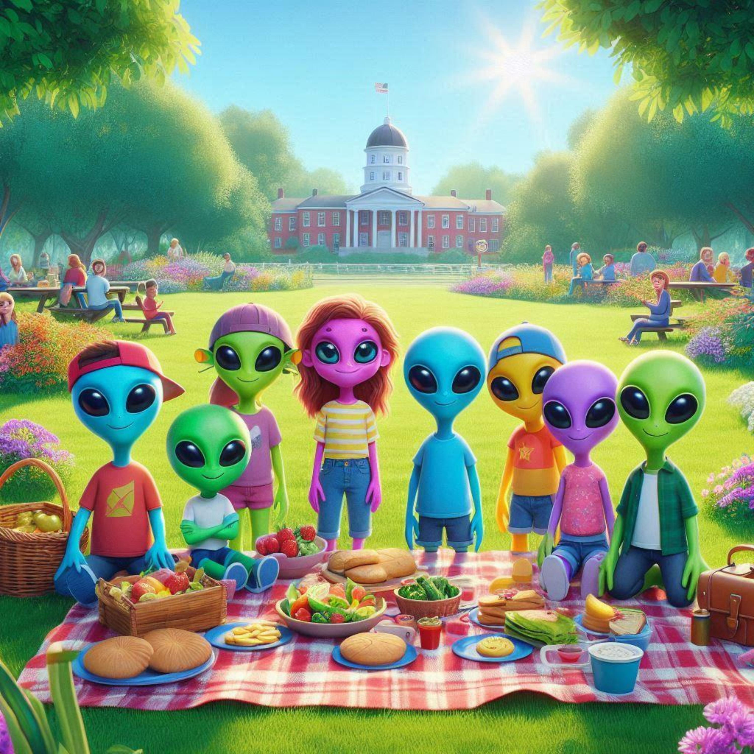 Aliens in Springfield artwork