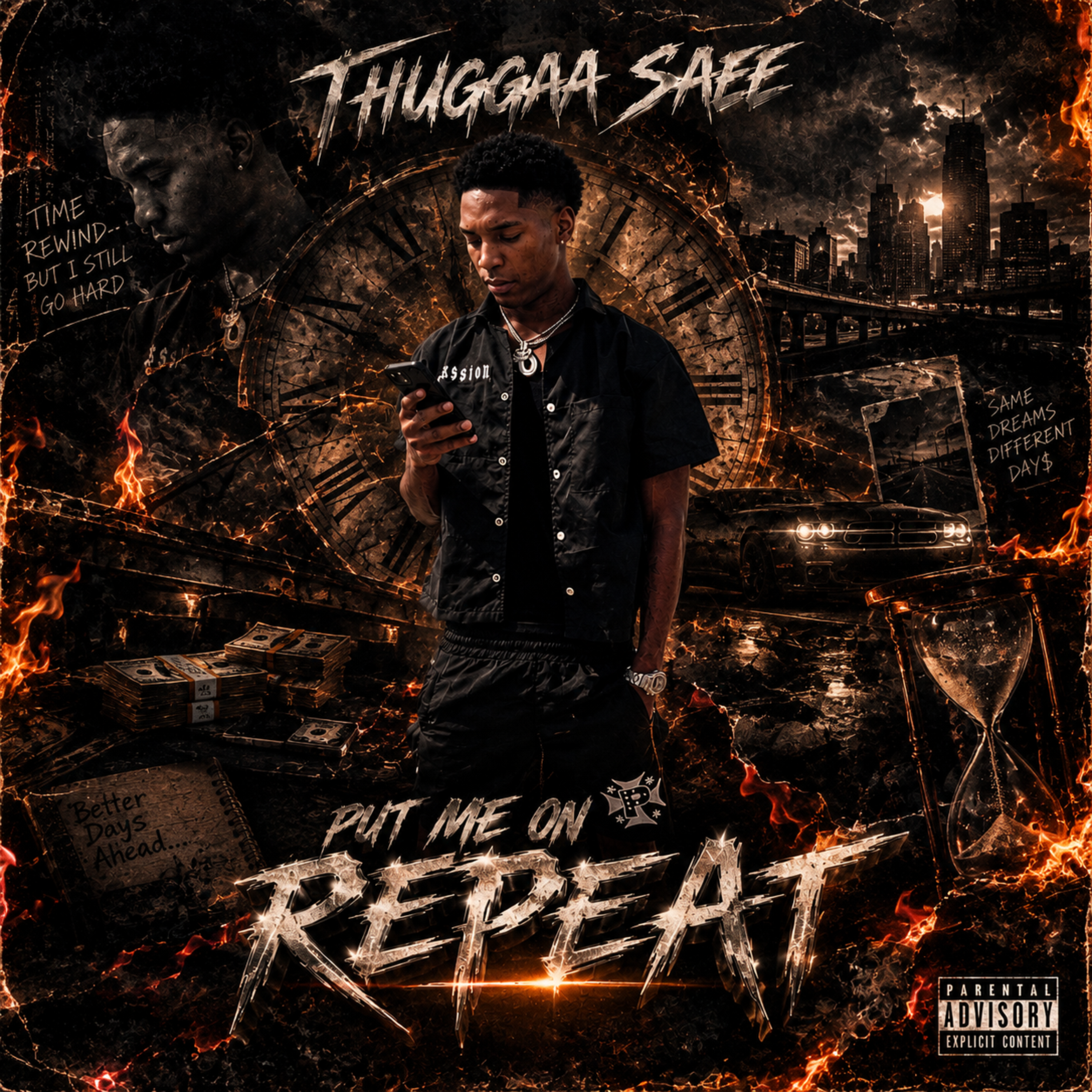 Put Me On Repeat by Thuggaa Saee cover art