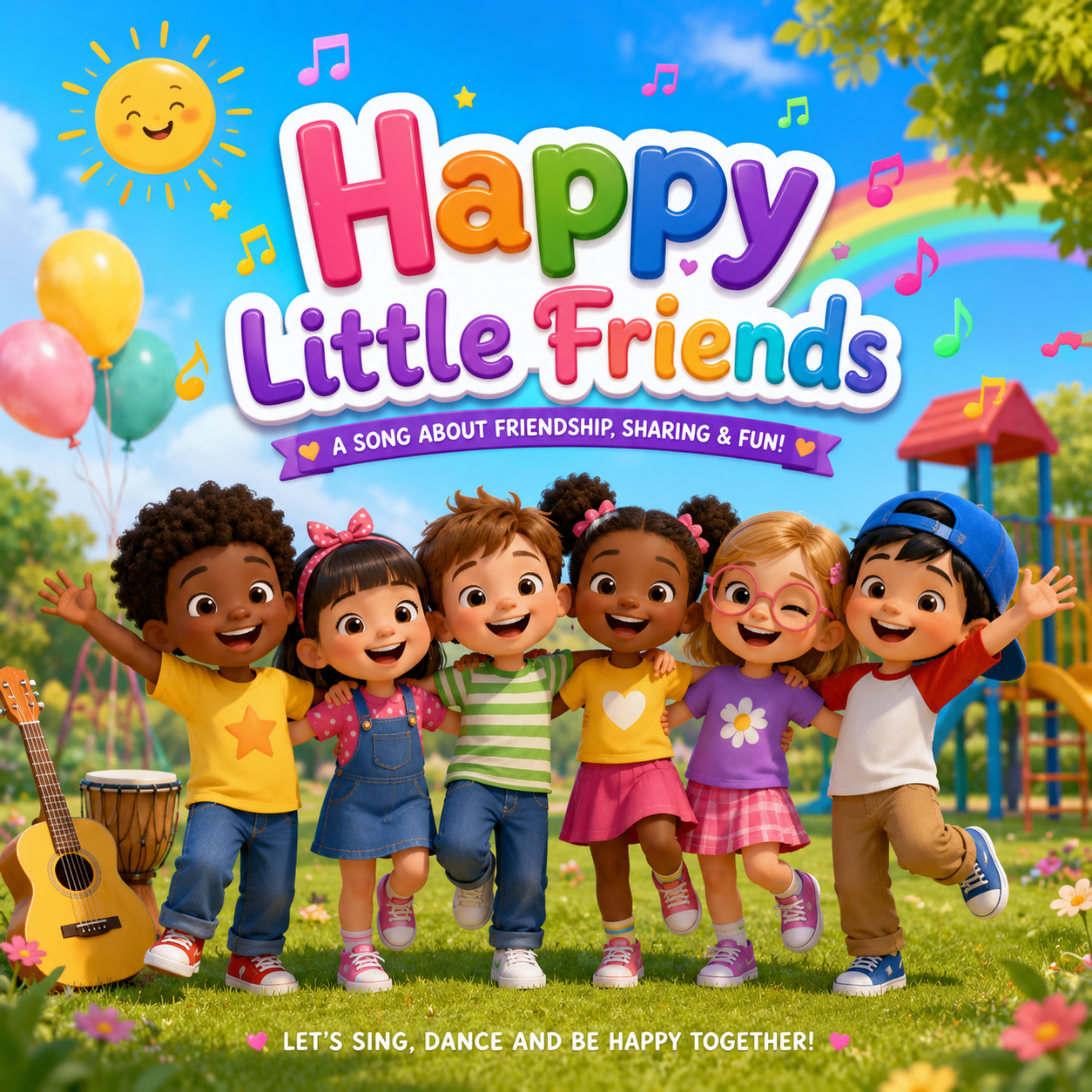 Happy Little Friends by j2m 99 cover art
