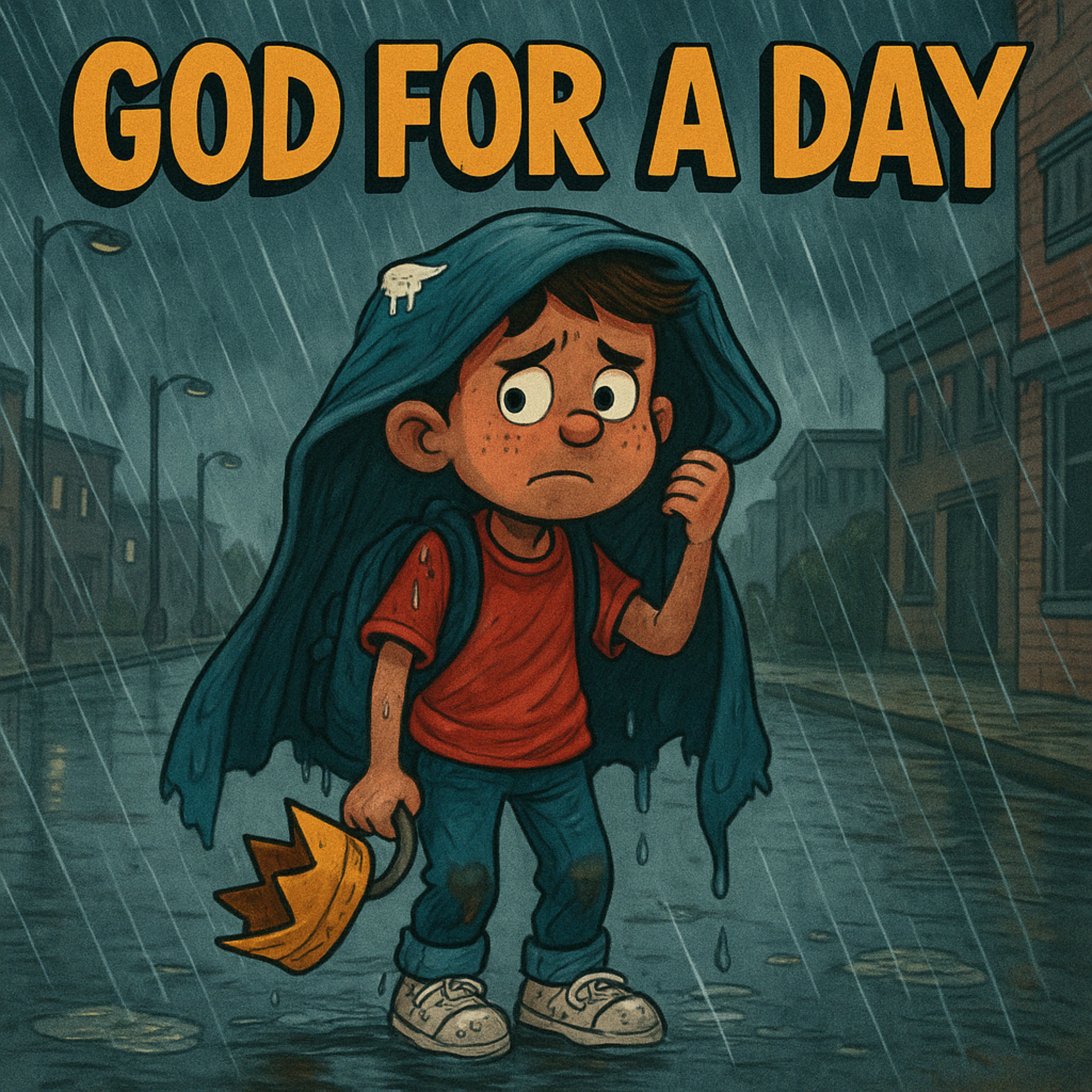 God for a day (still late for dinner) artwork