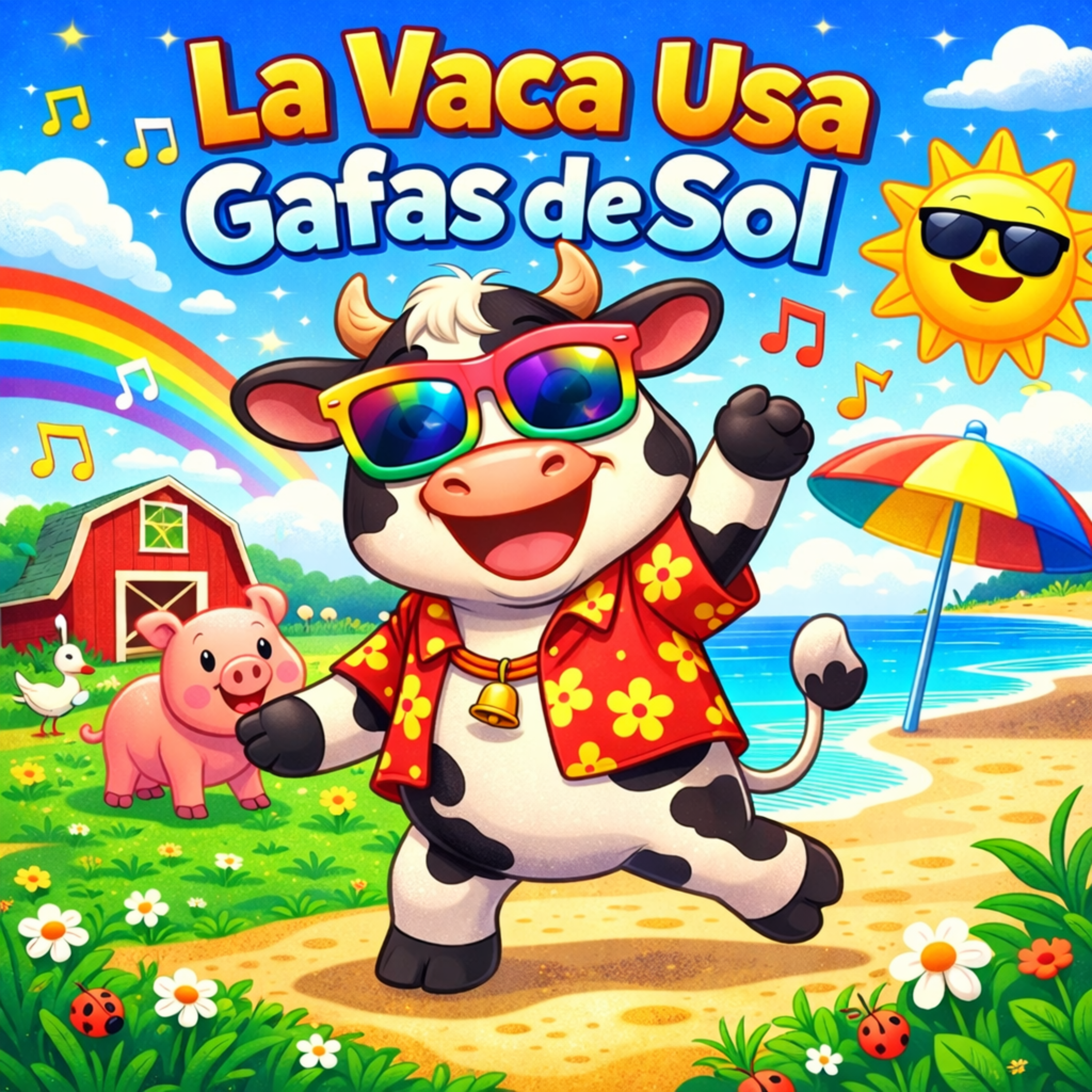 La Vaca Usa Gafas De Sol artwork