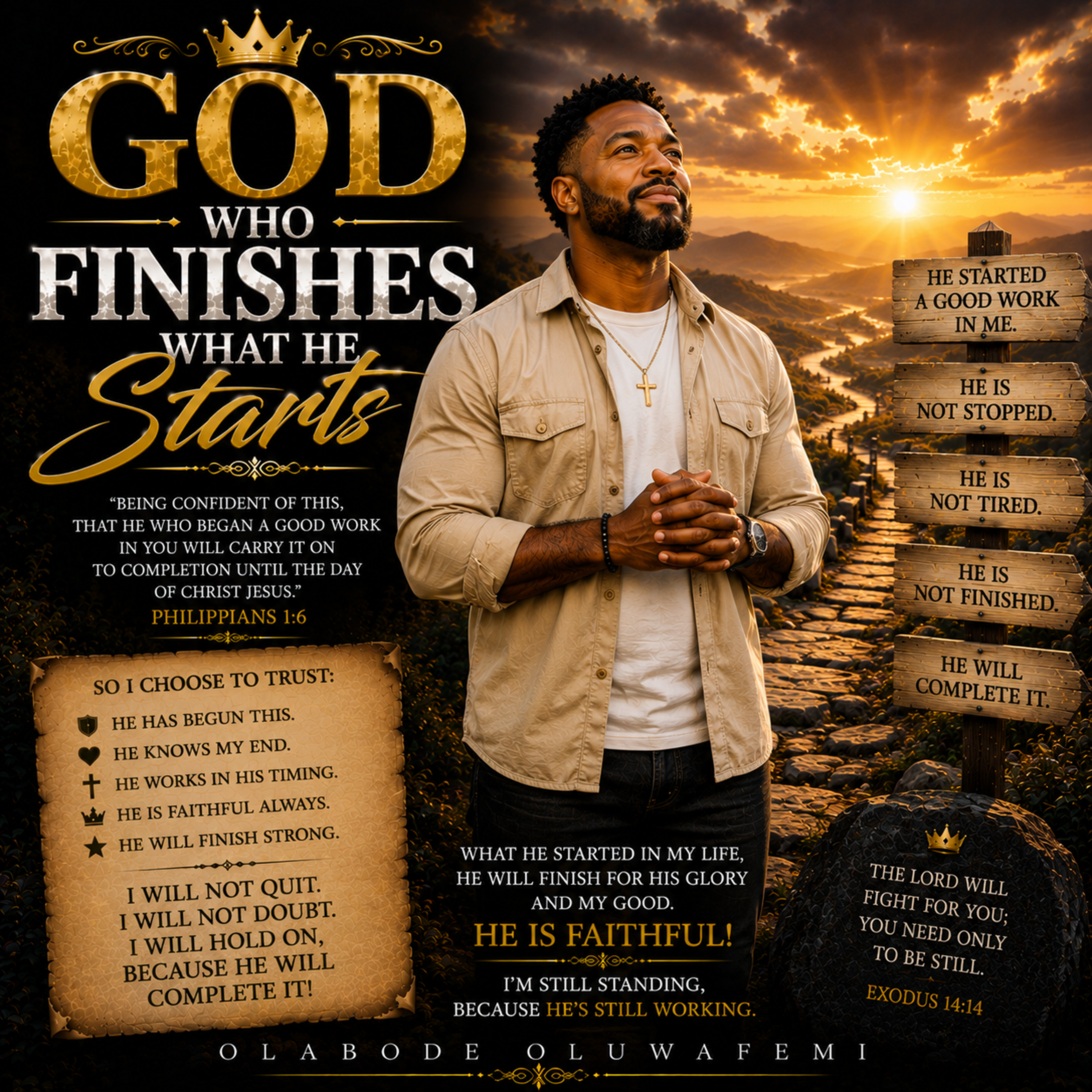 God Who Finishes What He Starts by olabode oluwafemi cover art