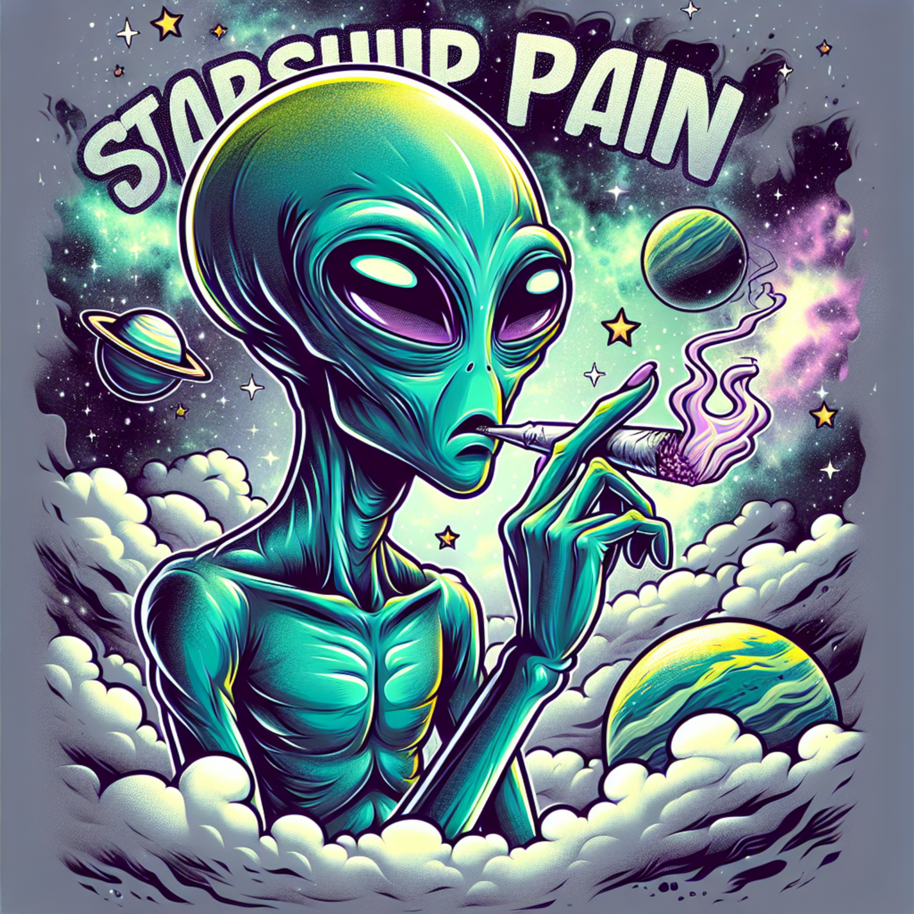 Starship pain artwork