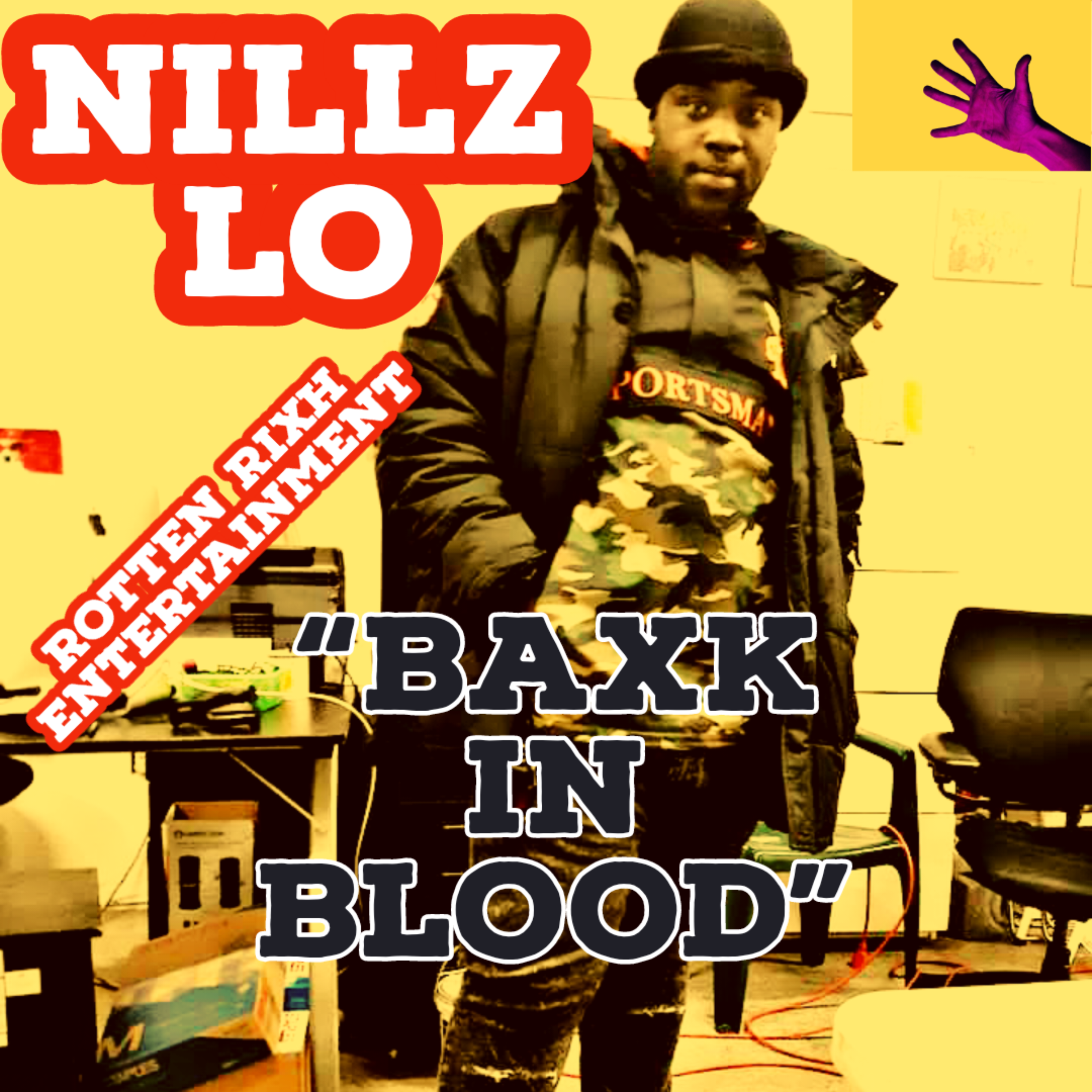 "BAXK IN BLOOD" artwork