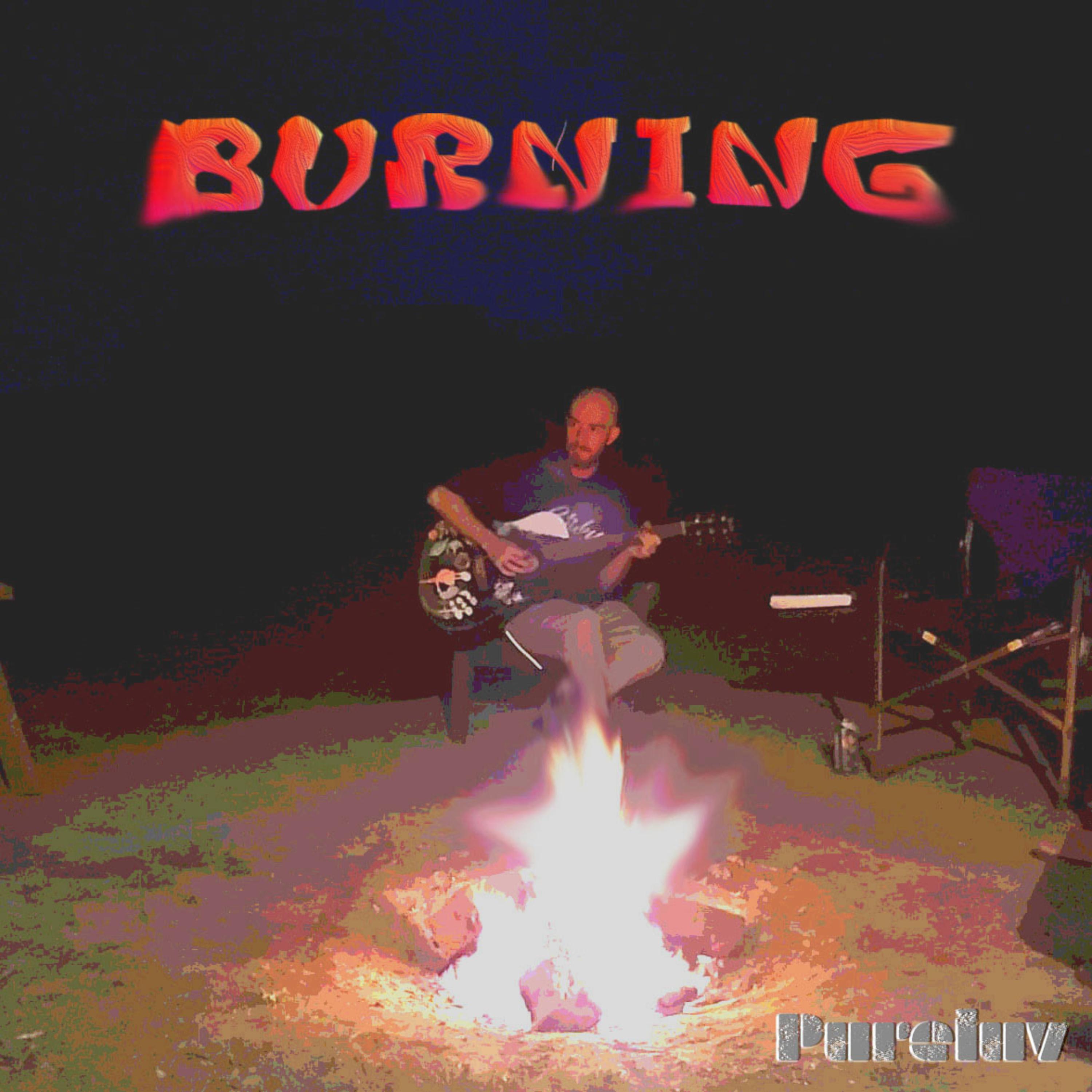 Burning artwork