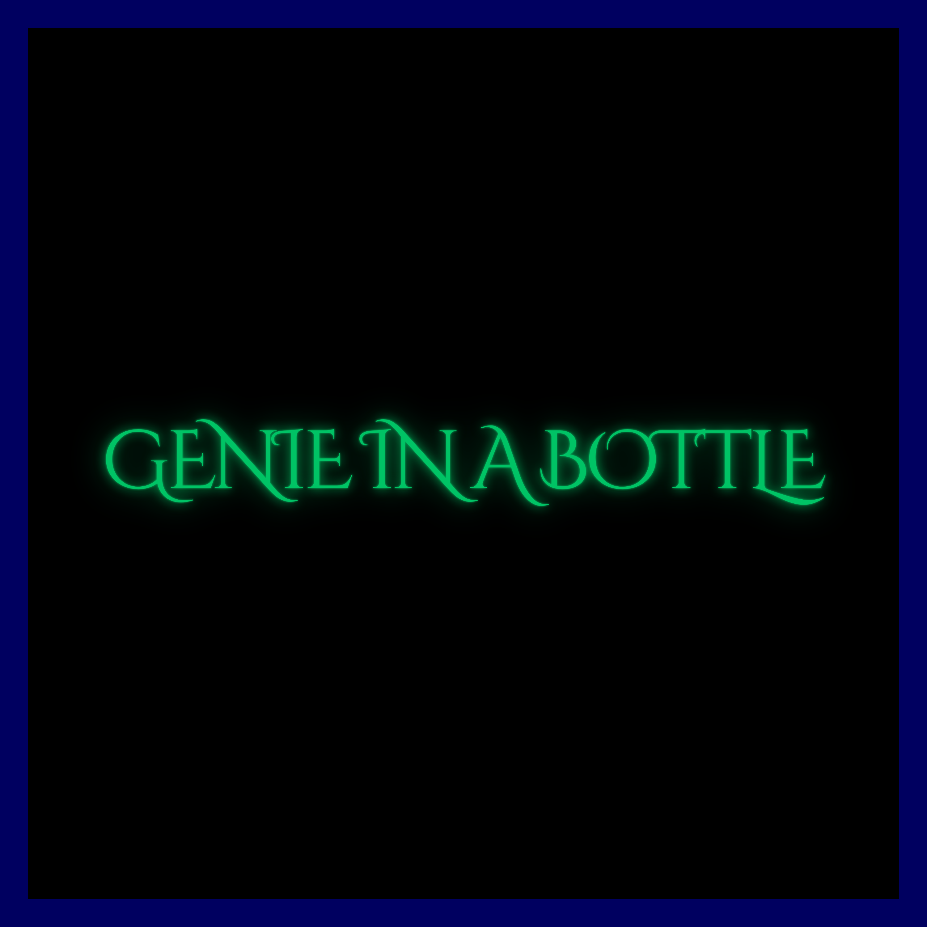 Genie in a bottle (slowed and reverb) artwork