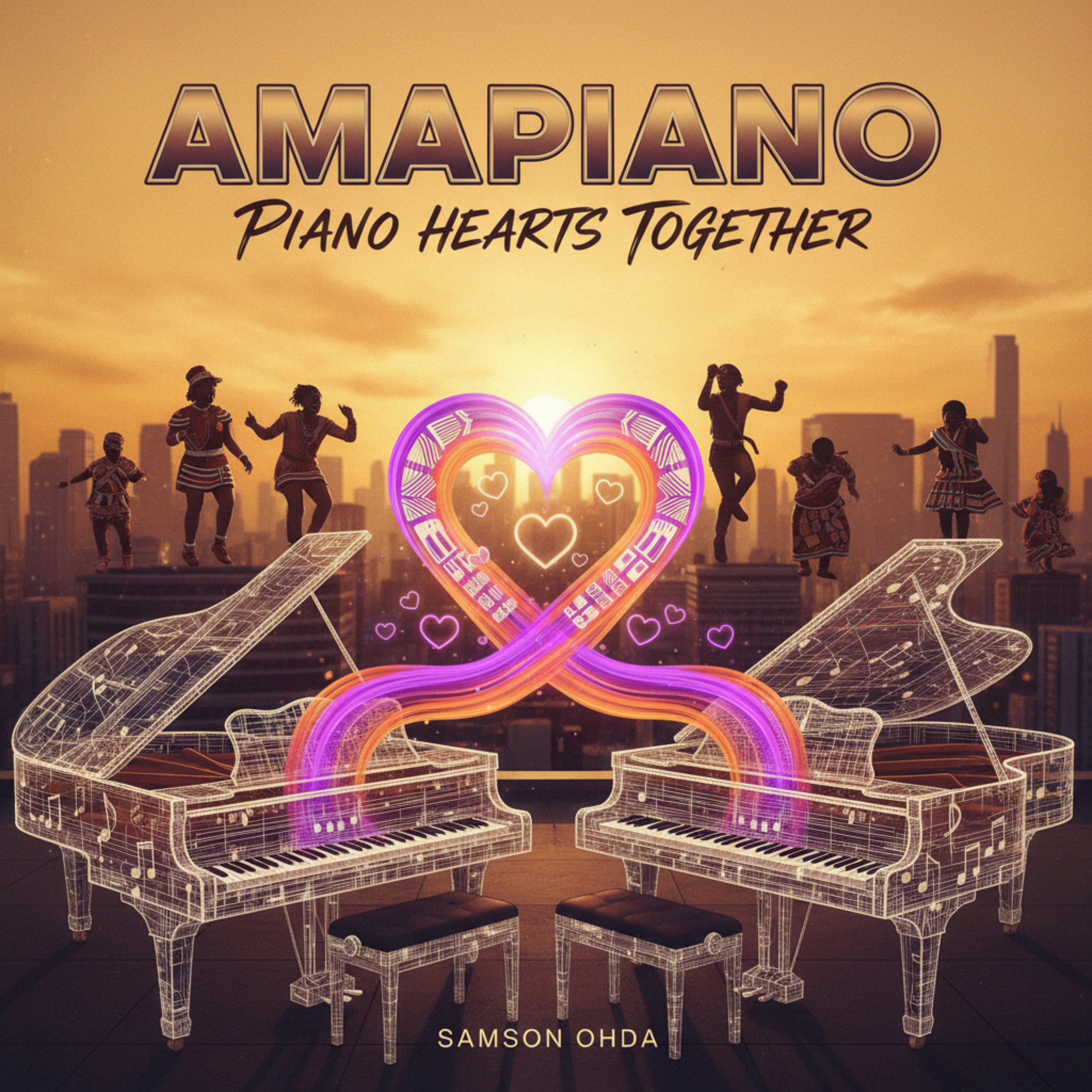 Piano Hearts Together by Samson Ohda  cover art