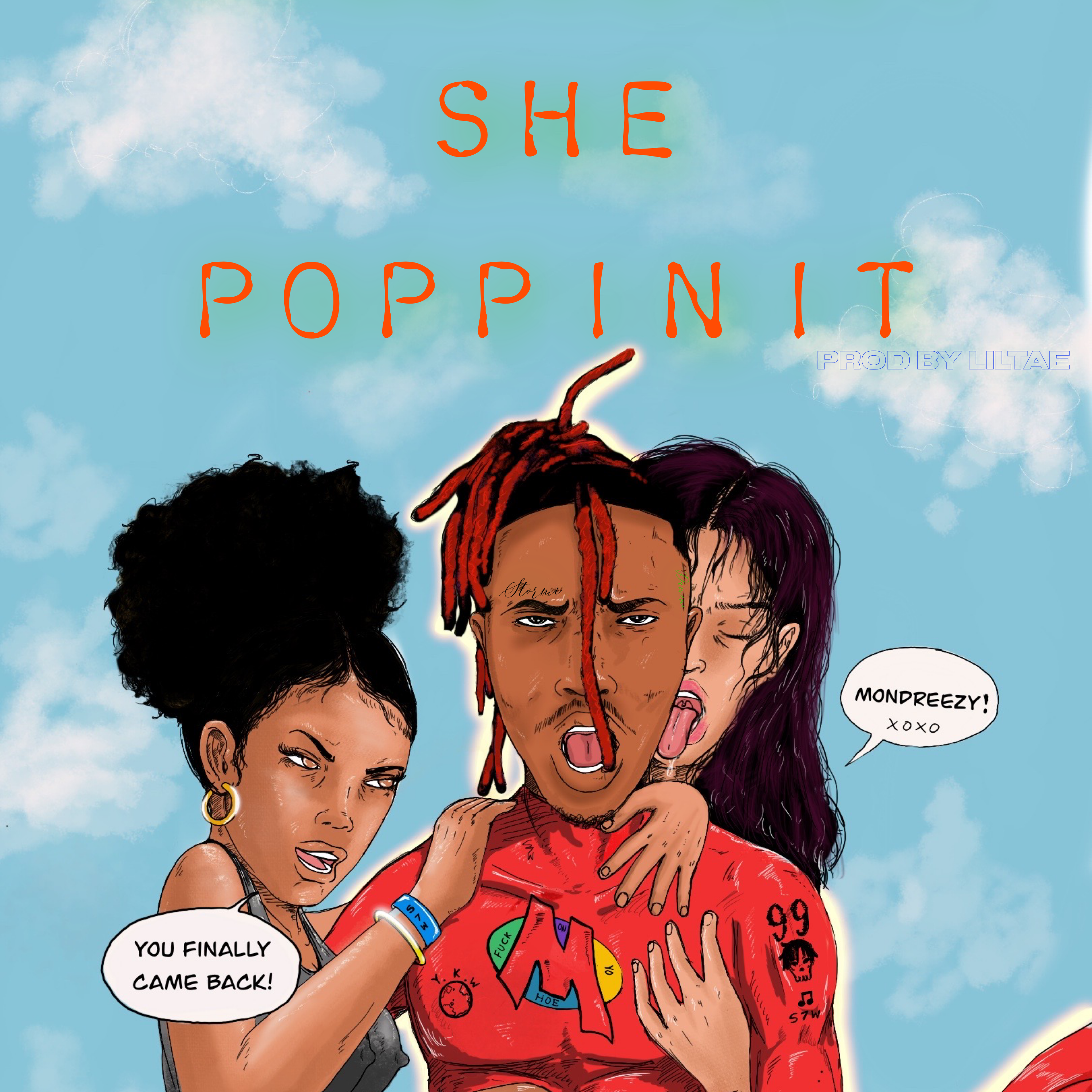 SHE POPPIN IT artwork